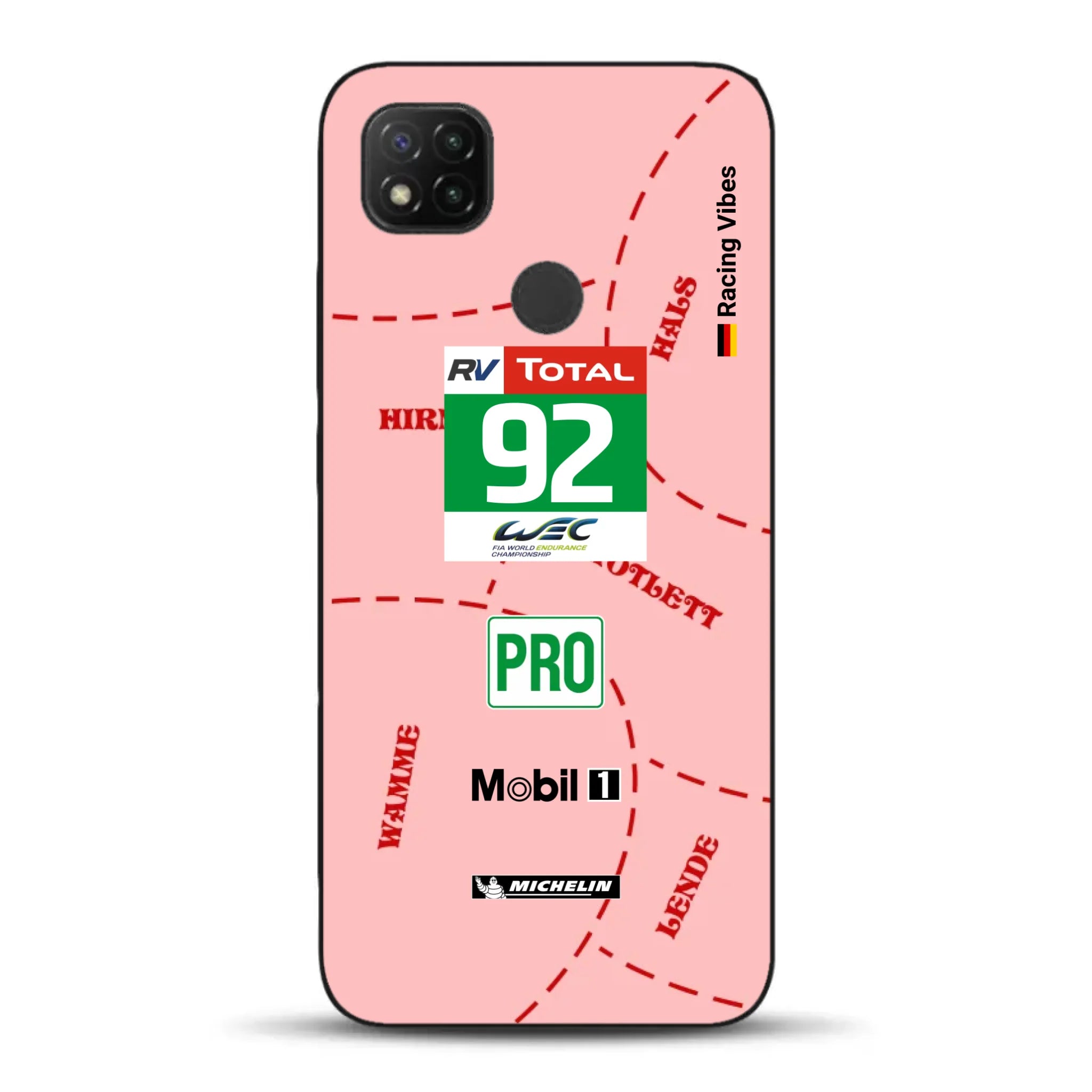 Pink Pig Porsche RSR Livery - Personnalisé coque pour Xiaomi