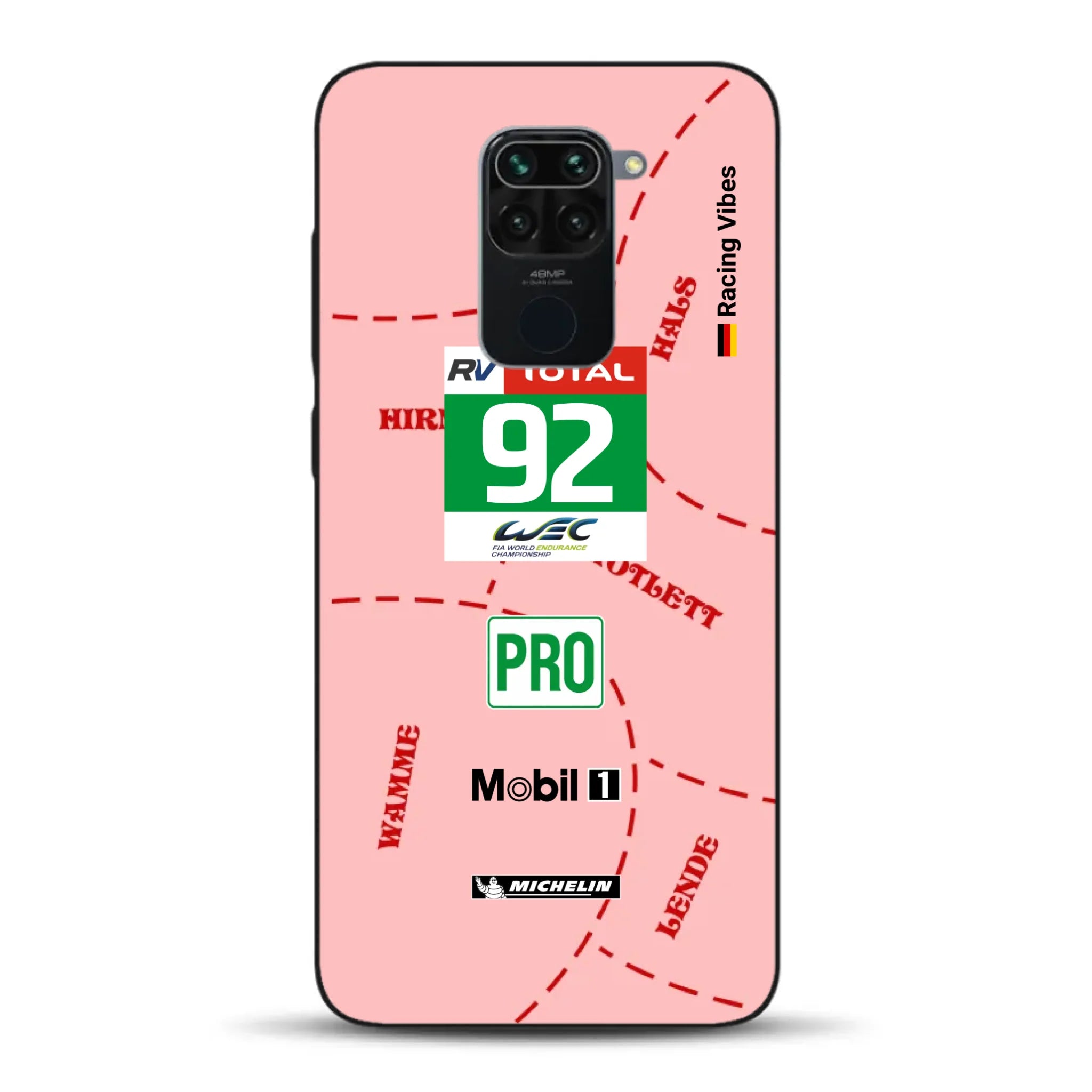 Pink Pig Porsche RSR Livery - Personnalisé coque pour Xiaomi