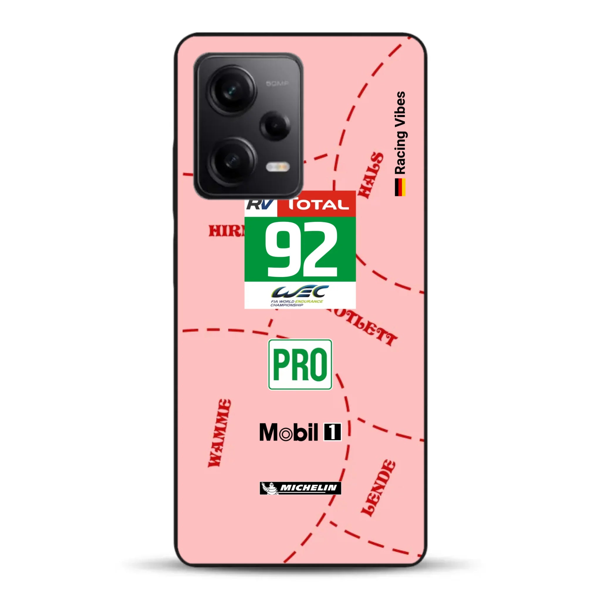 Pink Pig Porsche RSR Livery - Personnalisé coque pour Xiaomi