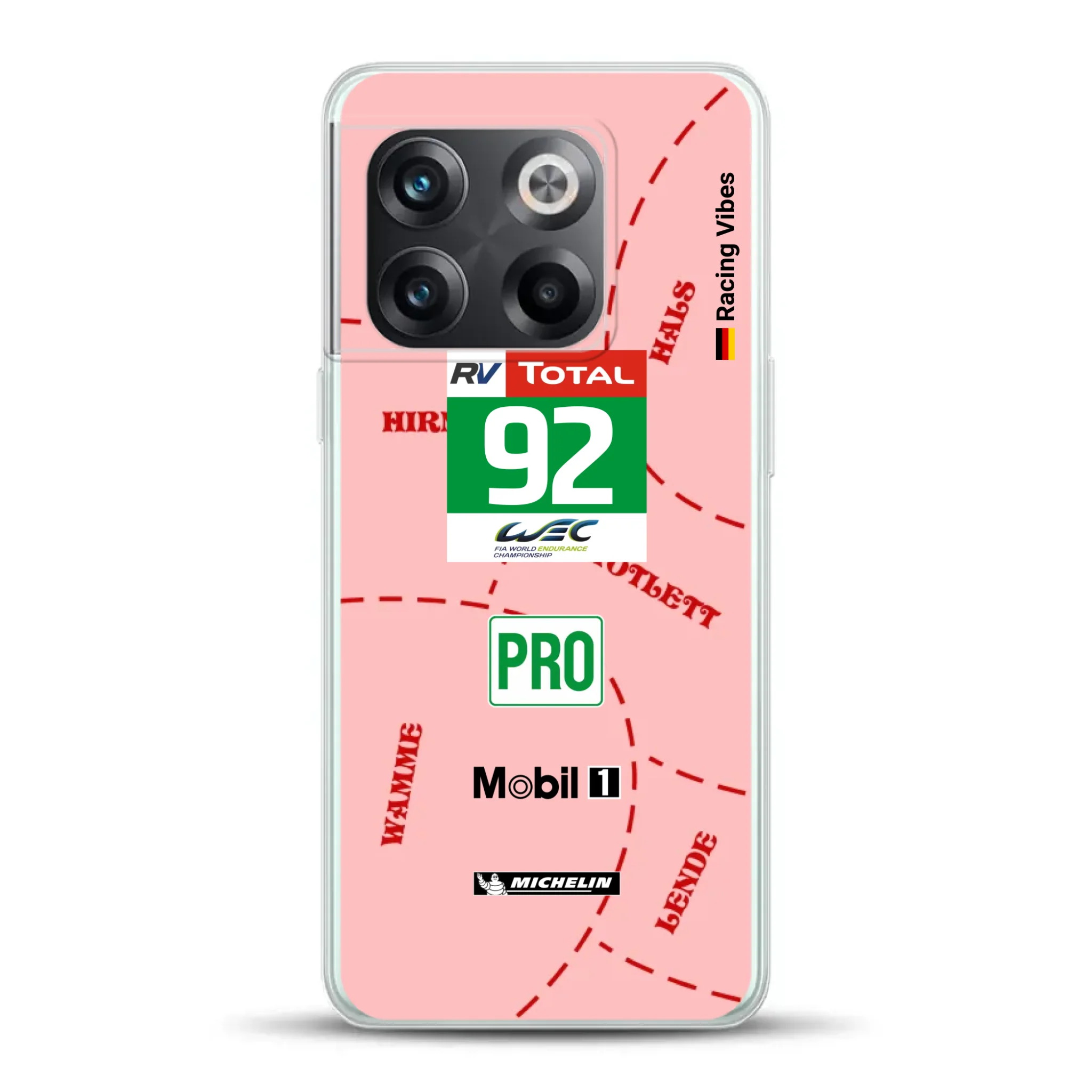 Pink Pig Porsche RSR Livery - Custom phone case