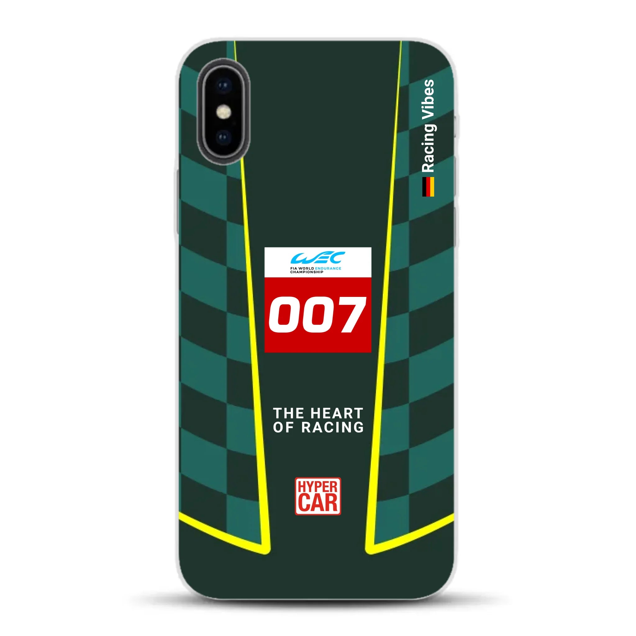 Valkyrie AMR‑LMH Hypercar WEC/IMSA Livery - Housse de téléphone portable personnalisée pour iPhone