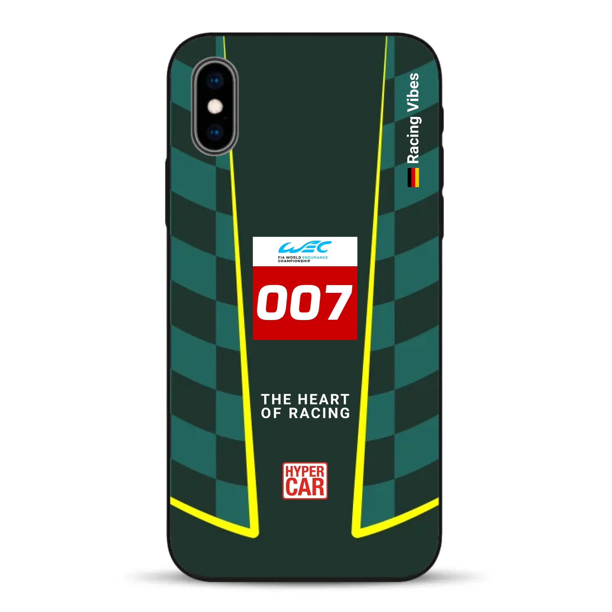 Valkyrie AMR‑LMH Hypercar WEC/IMSA Livery - Housse de téléphone portable personnalisée pour iPhone