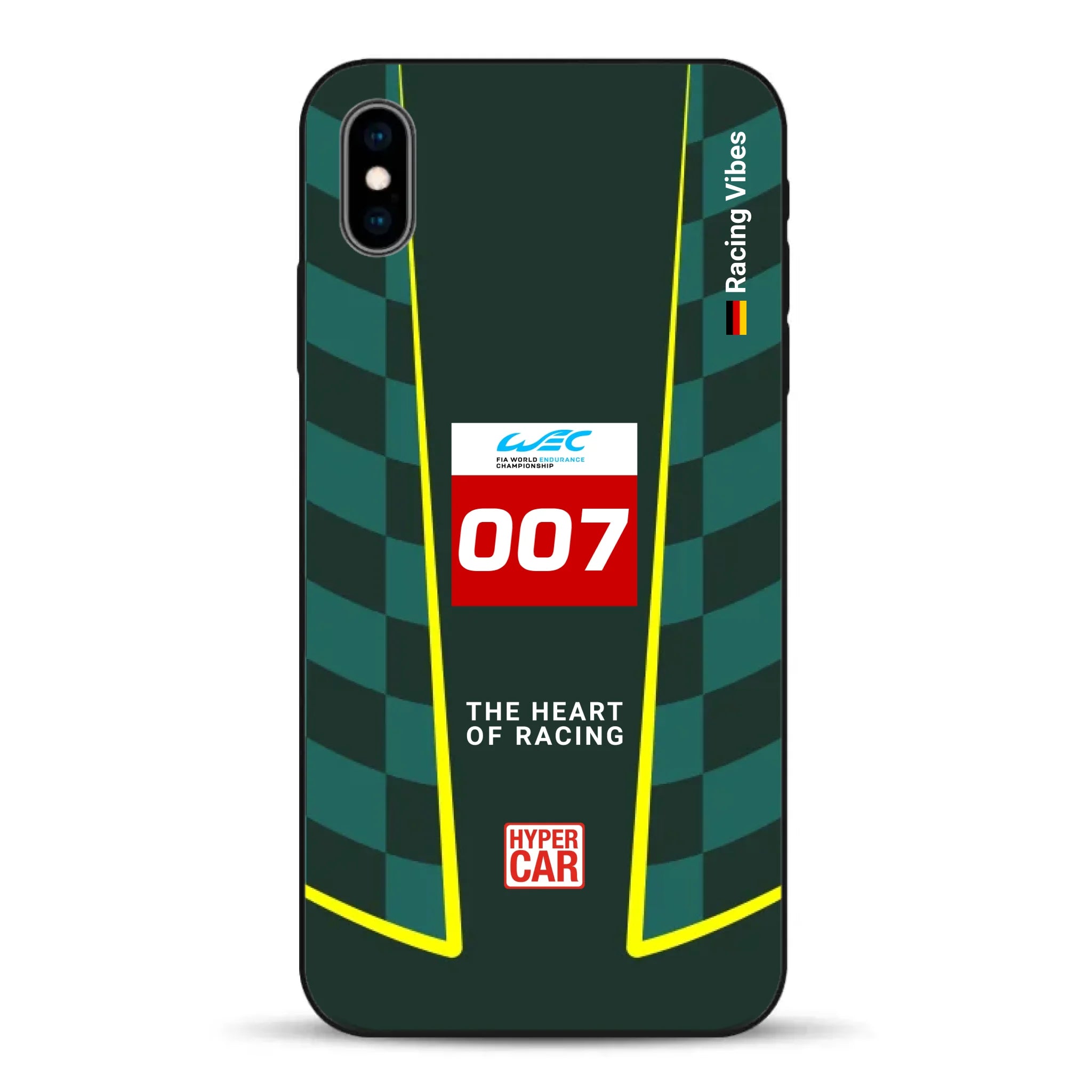 Valkyrie AMR‑LMH Hypercar WEC/IMSA Livery - Housse de téléphone portable personnalisée pour iPhone