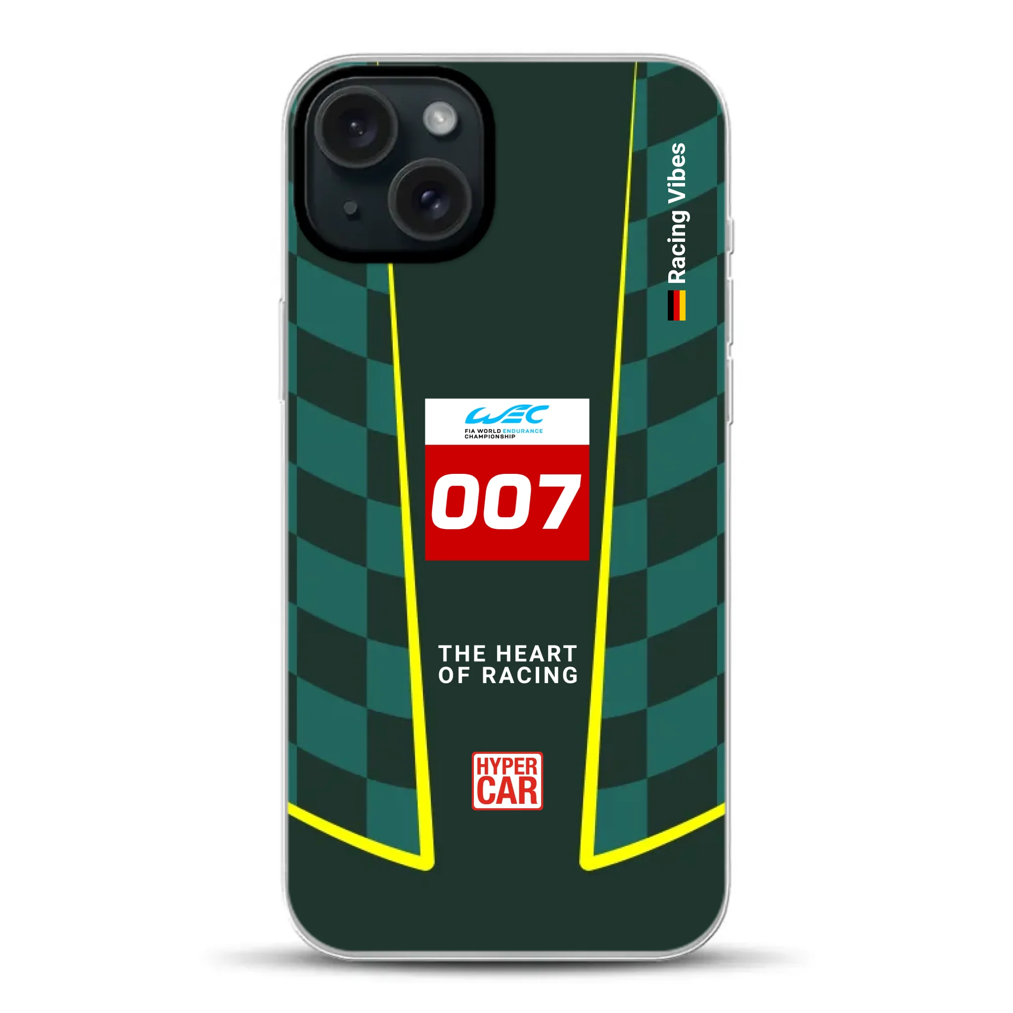 Valkyrie AMR‑LMH Hypercar WEC/IMSA Livery - Housse de téléphone portable personnalisée pour iPhone