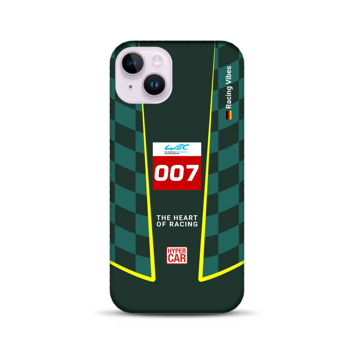Valkyrie AMR‑LMH Hypercar WEC/IMSA Livery - Custodia premium personalizzata per iPhone