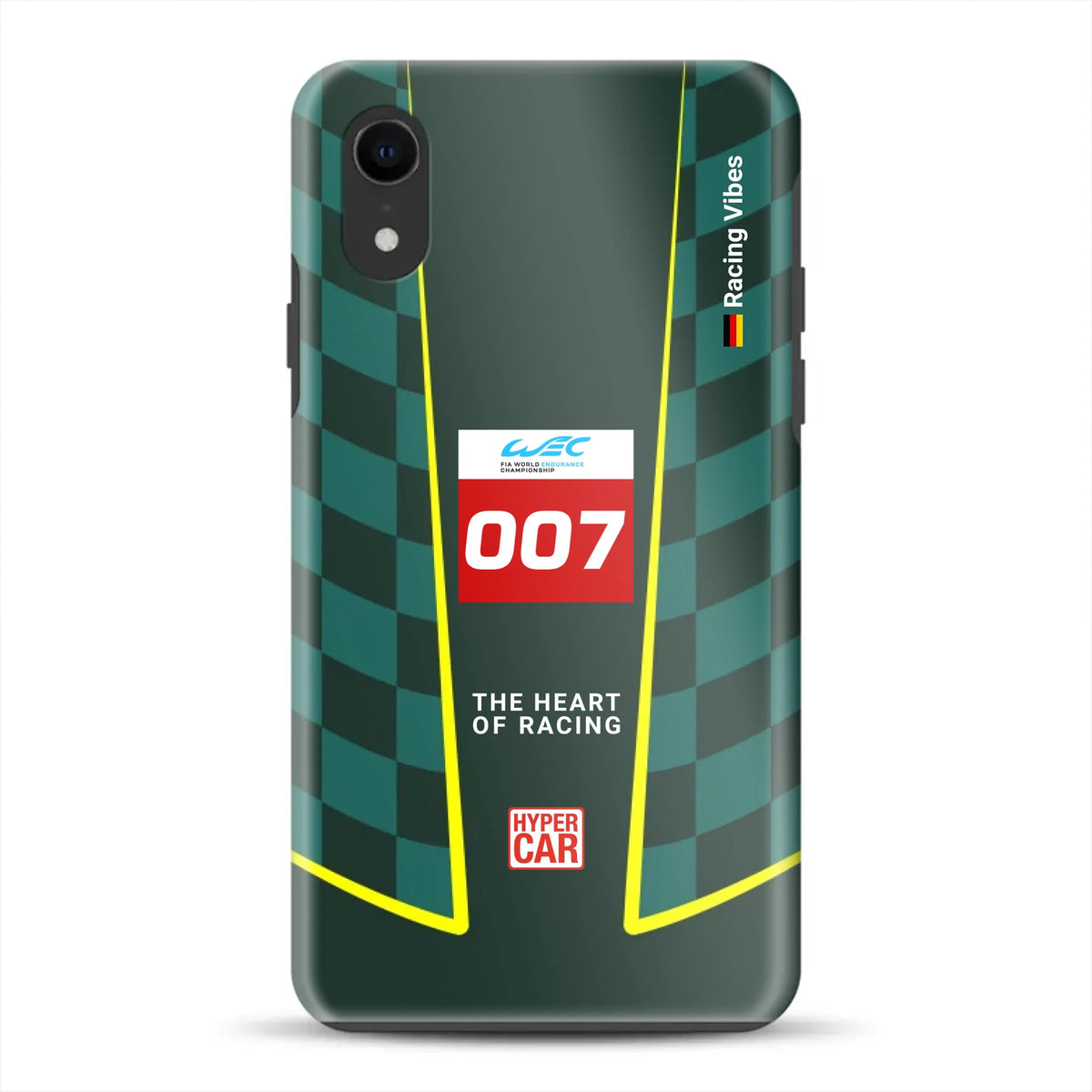Valkyrie AMR‑LMH Hypercar WEC/IMSA Livery - Custodia premium personalizzata per iPhone