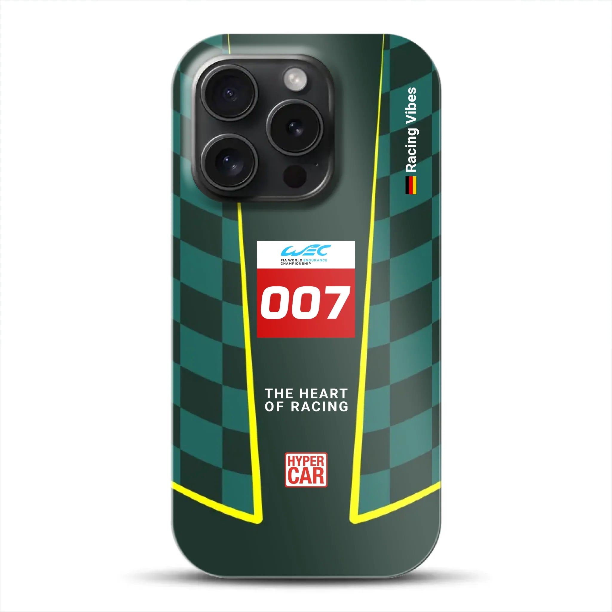 Valkyrie AMR‑LMH Hypercar WEC/IMSA Livery - Custodia premium personalizzata per iPhone