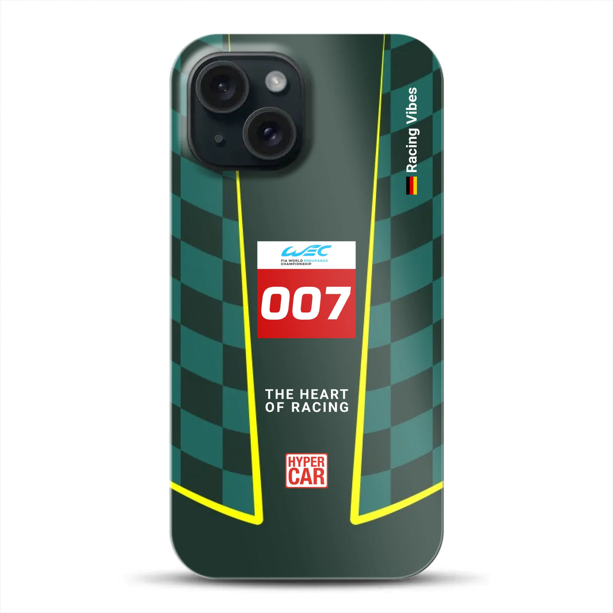 Valkyrie AMR‑LMH Hypercar WEC/IMSA Livery - Custodia premium personalizzata per iPhone