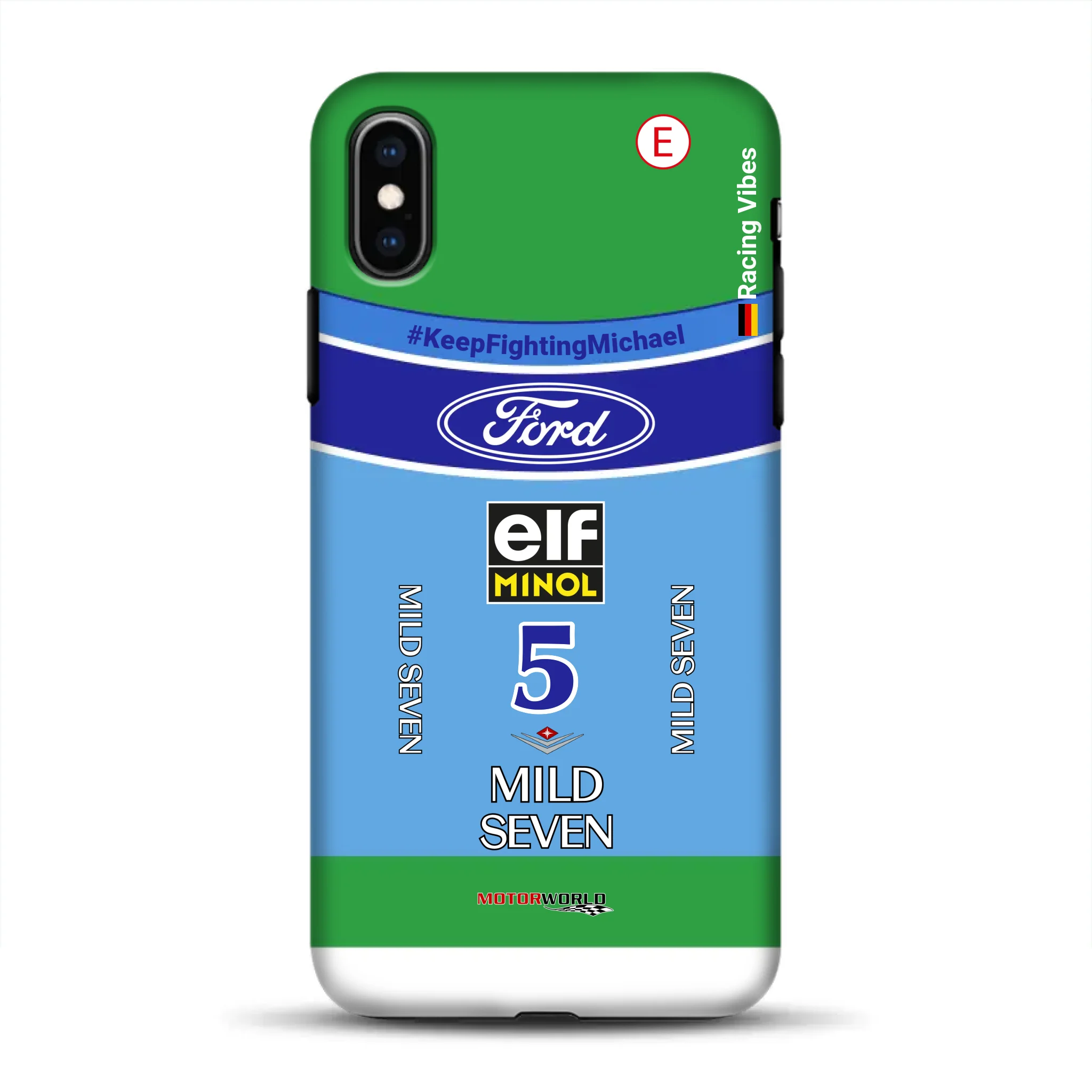Benetton B194 F1 1994 Michael Schumacher Champion Livery - Individuelle Premium Hülle für iPhone