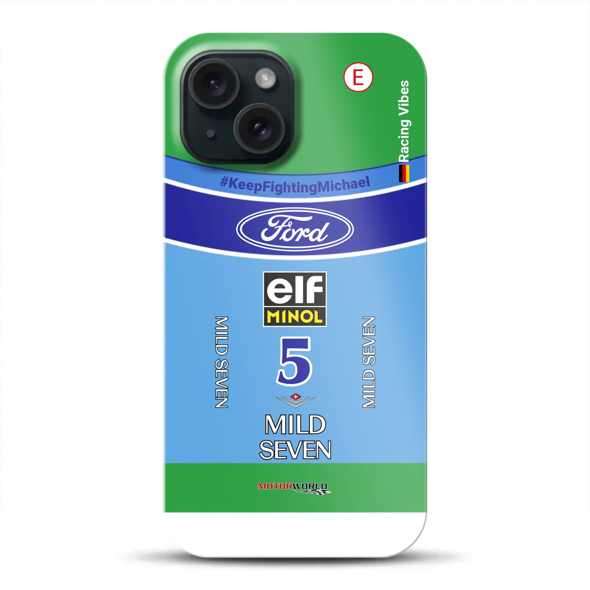 Benetton B194 F1 1994 Michael Schumacher Champion Livery - Custodia premium personalizzata per iPhone