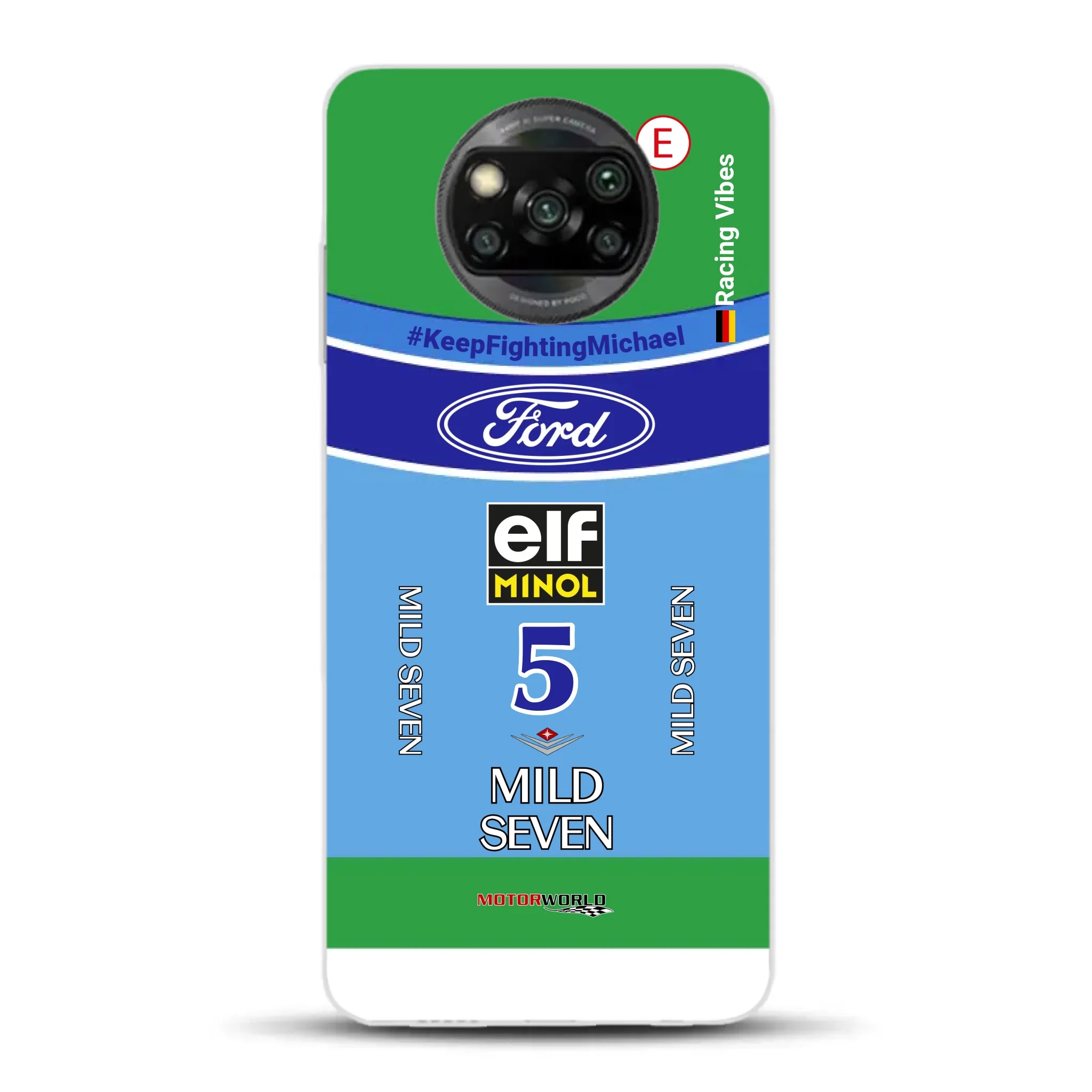 Benetton B194 F1 1994 Michael Schumacher Champion Livery - Housse de téléphone portable personnalisée pour Xiaomi