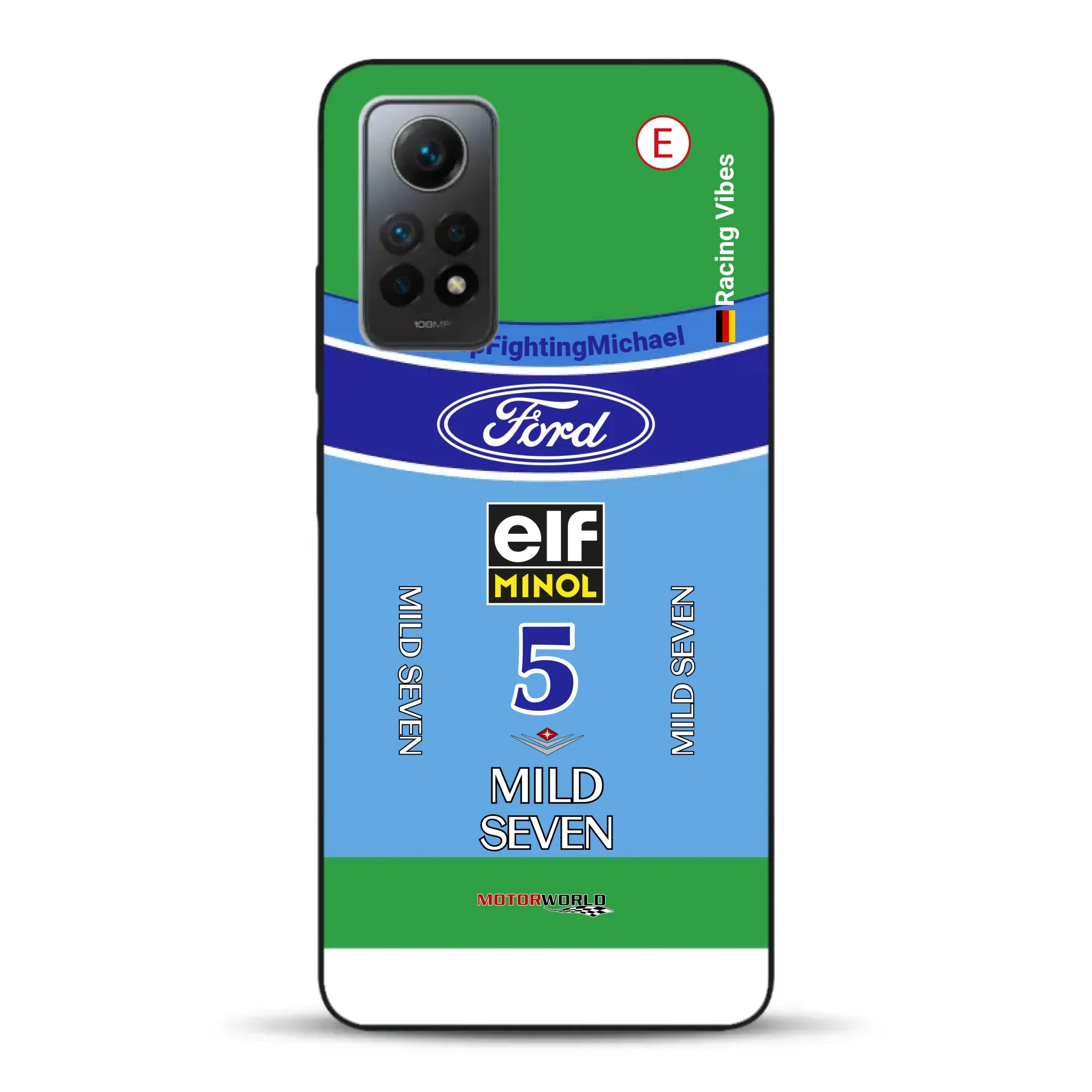 Benetton B194 F1 1994 Michael Schumacher Champion Livery - Housse de téléphone portable personnalisée pour Xiaomi