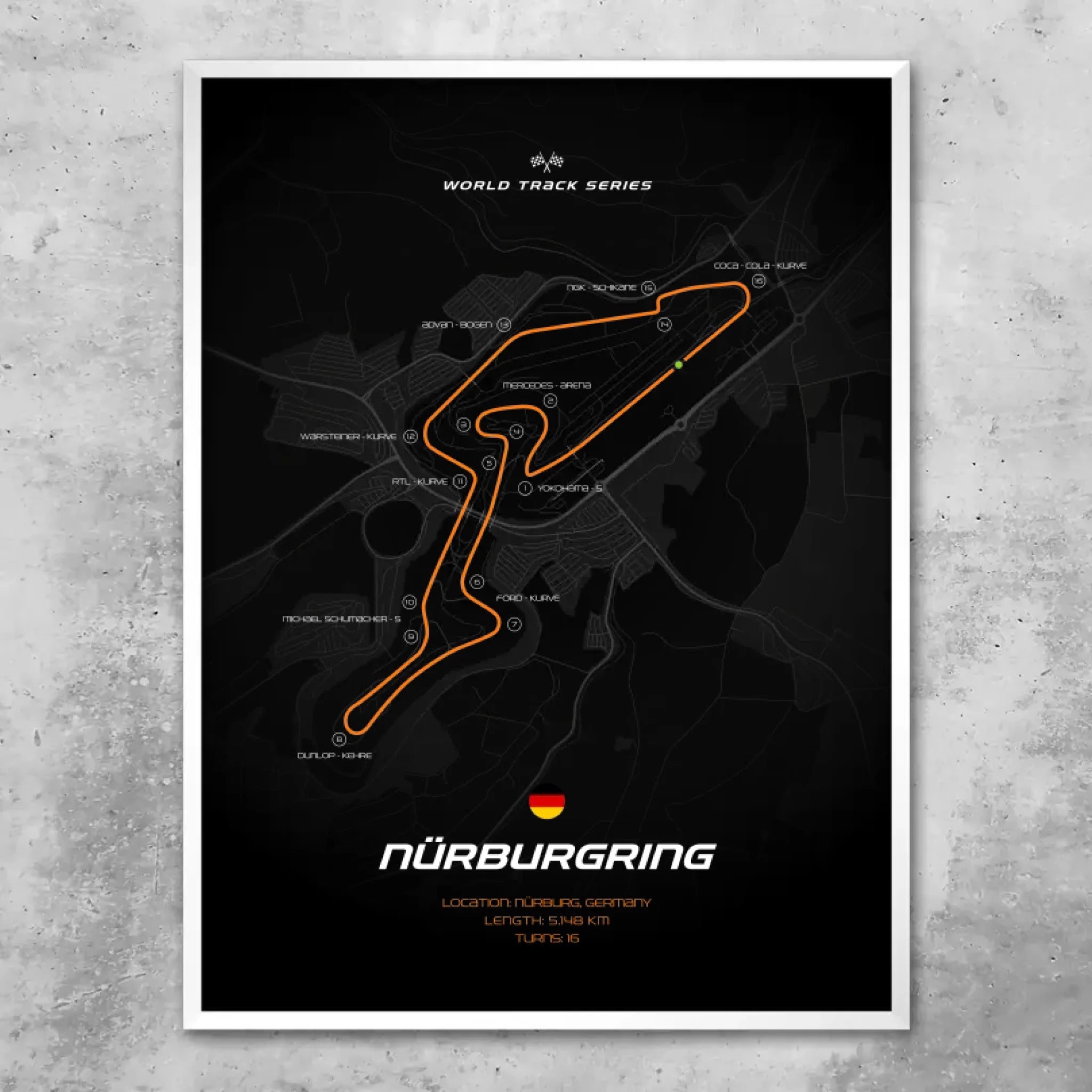 Nürburgring - Custom wall art