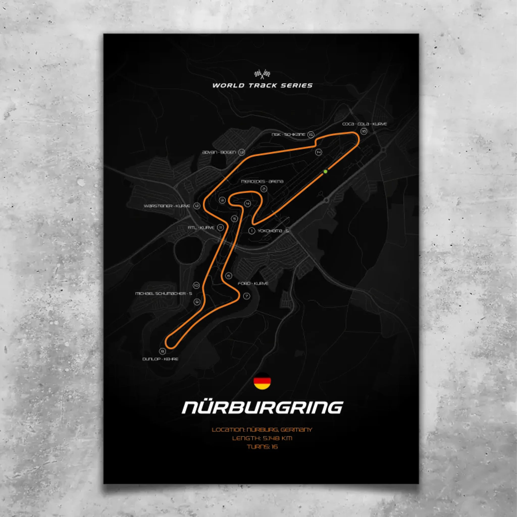 Nürburgring - Custom wall art