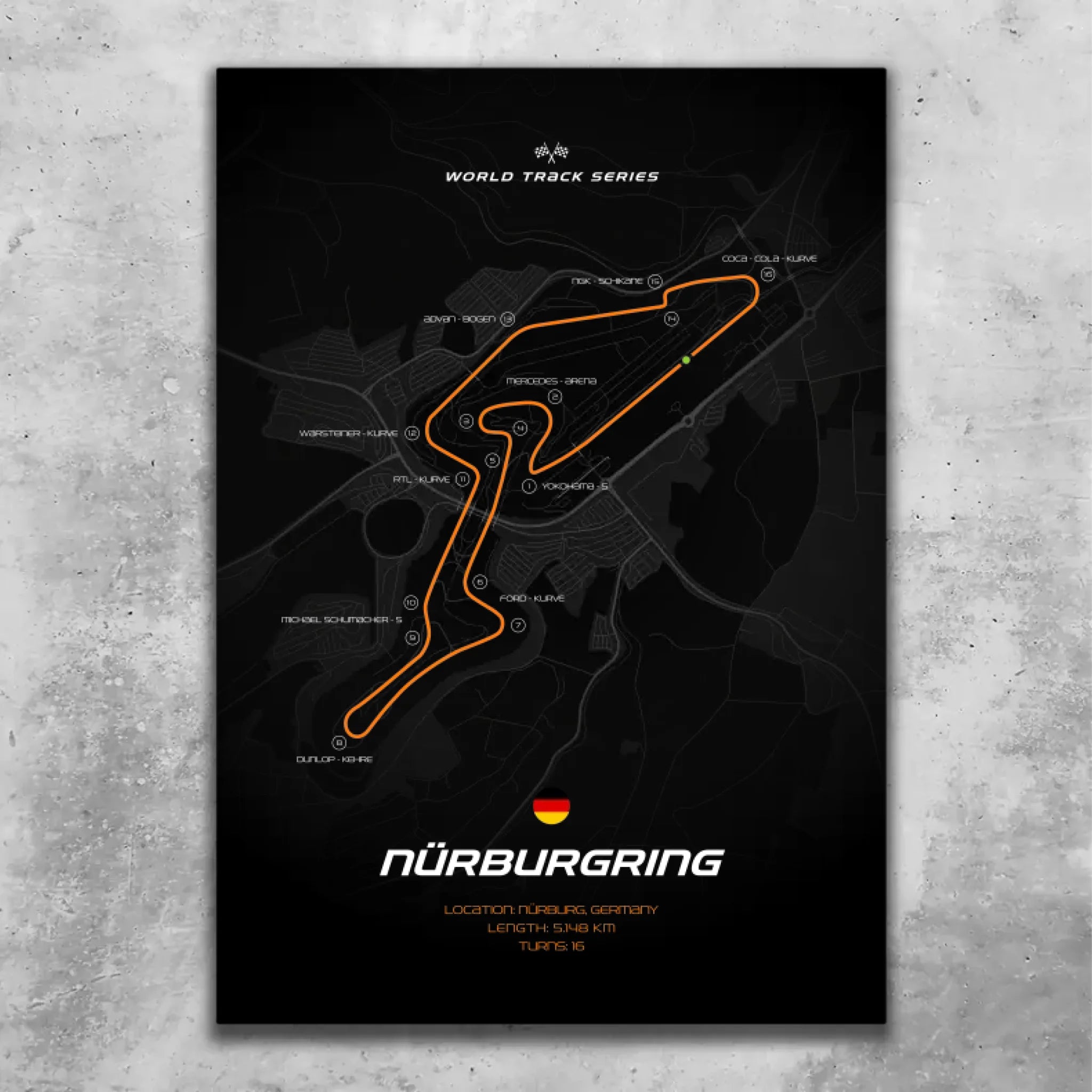 Nürburgring - Custom wall art