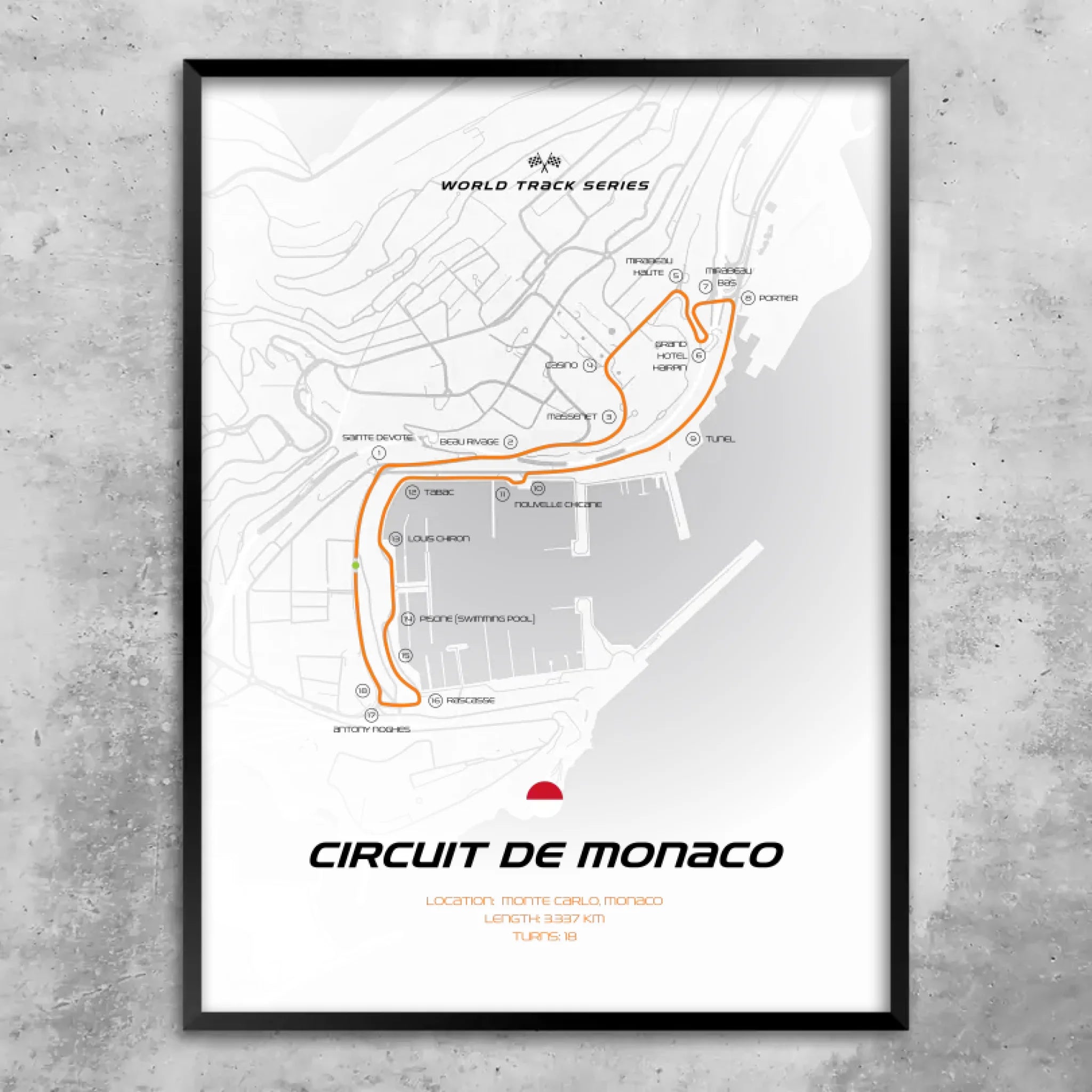 Monte Carlo - Personnalisé affiche murale