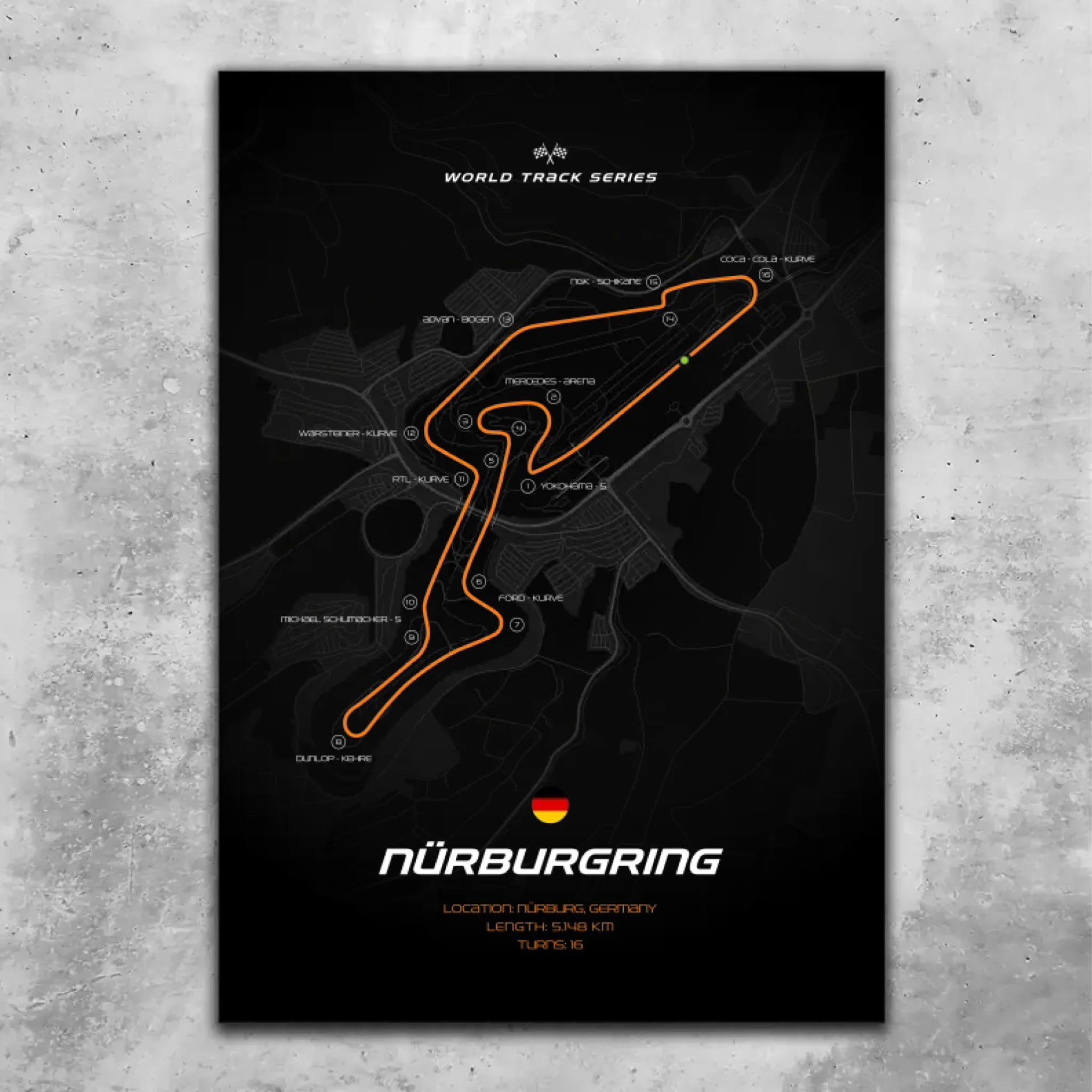 Nürburgring - Custom wall art