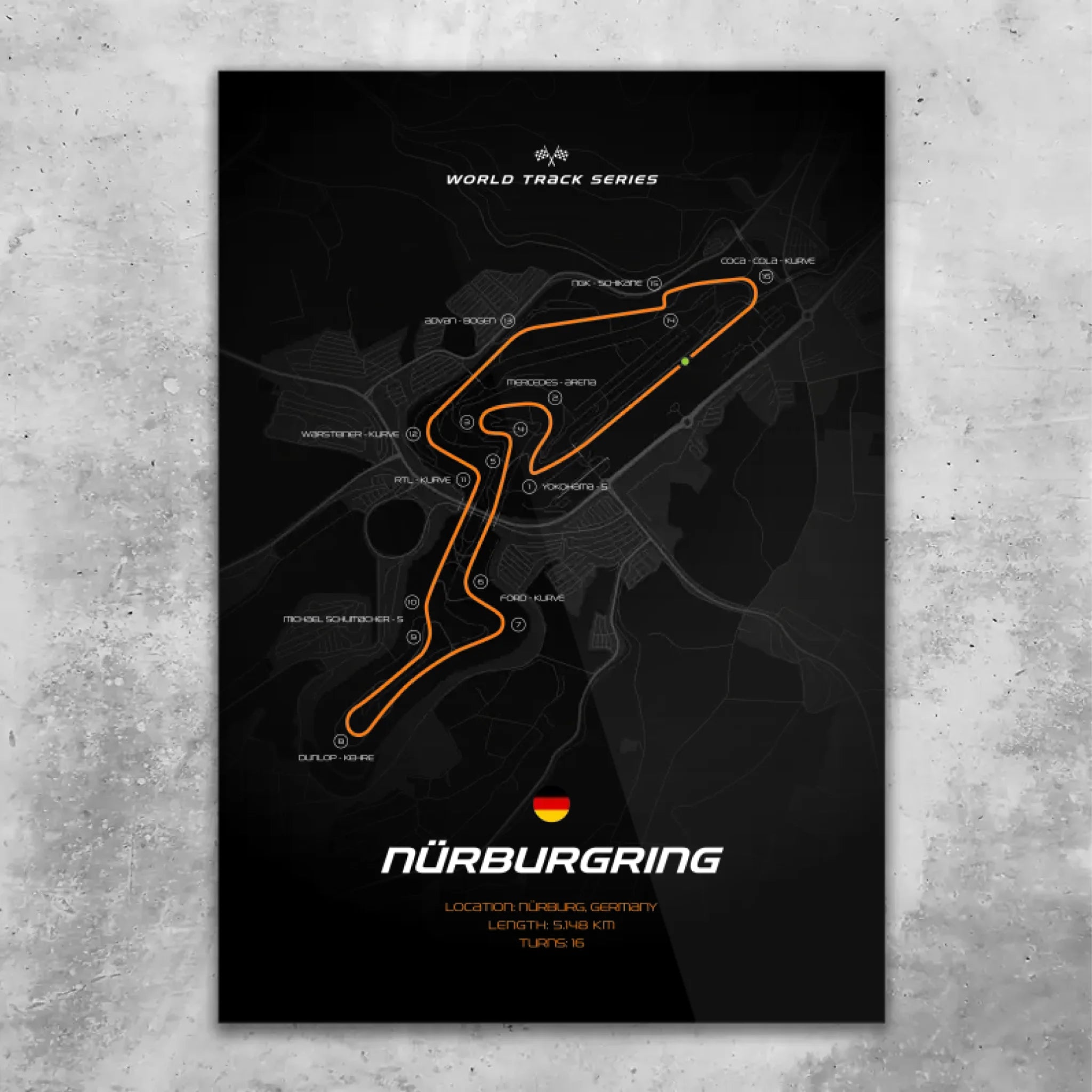 Nürburgring - Custom wall art