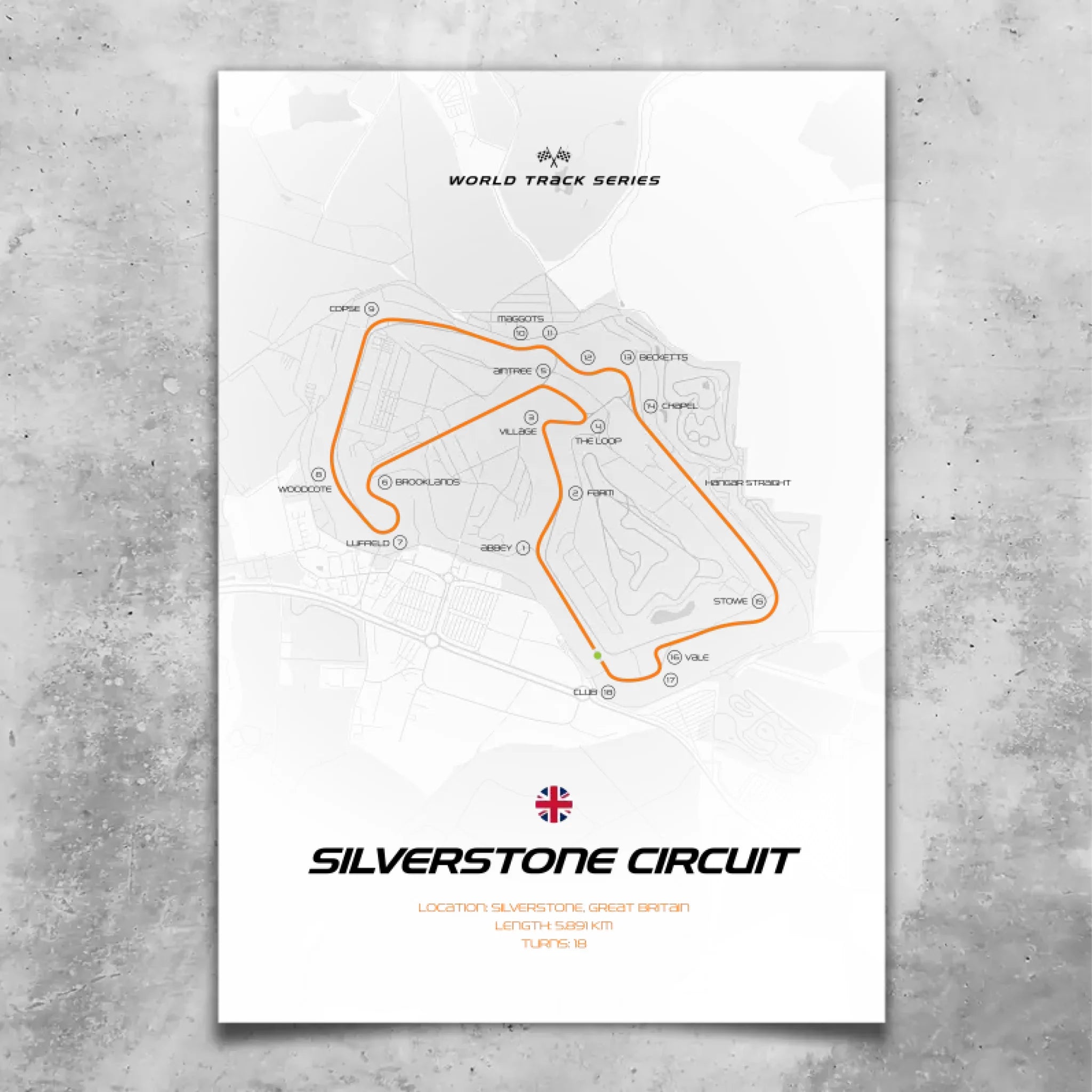 Silverstone - Individuelles Wandbild