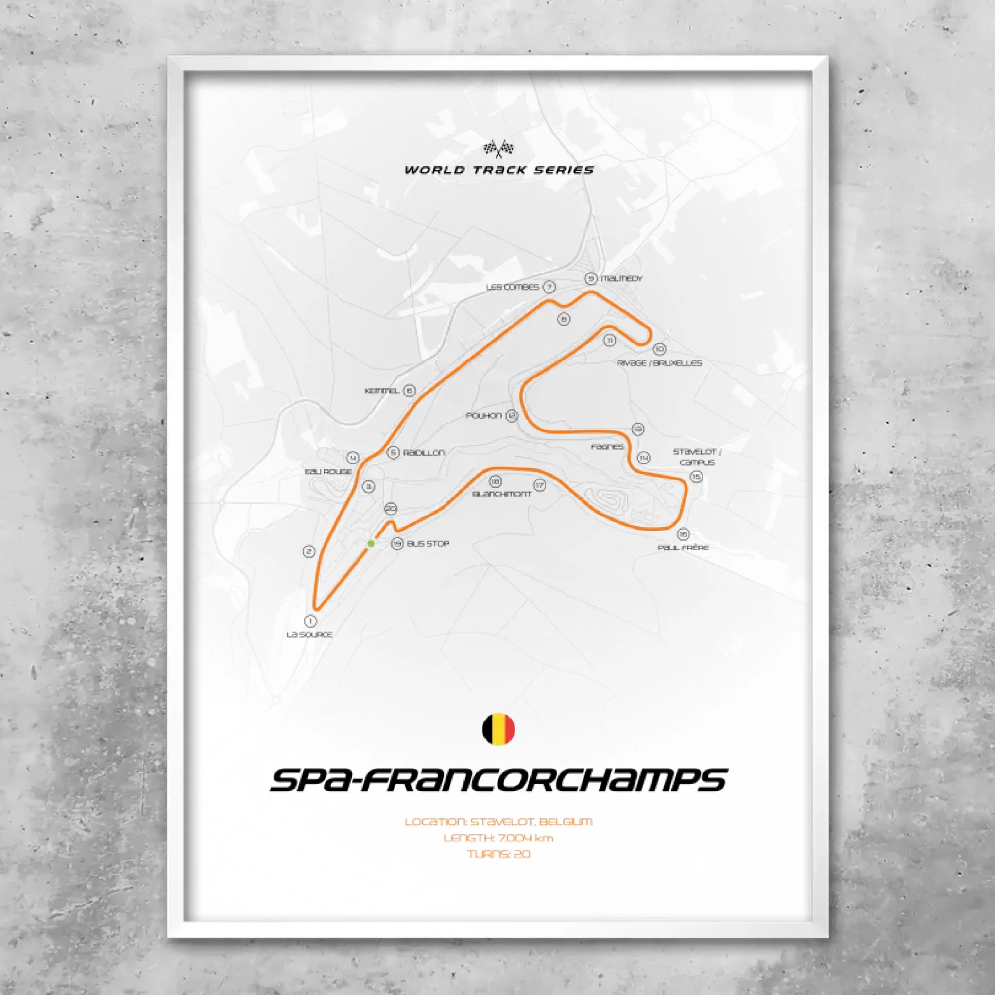 Spa-Francorchamps - Custom wall art