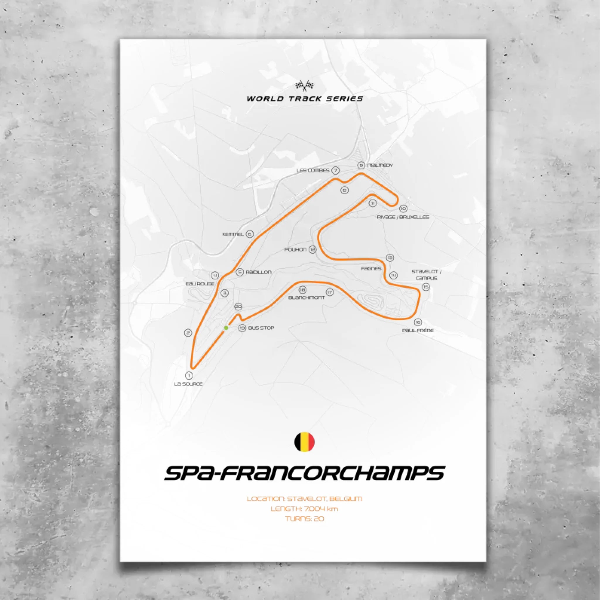 Spa-Francorchamps - Custom wall art