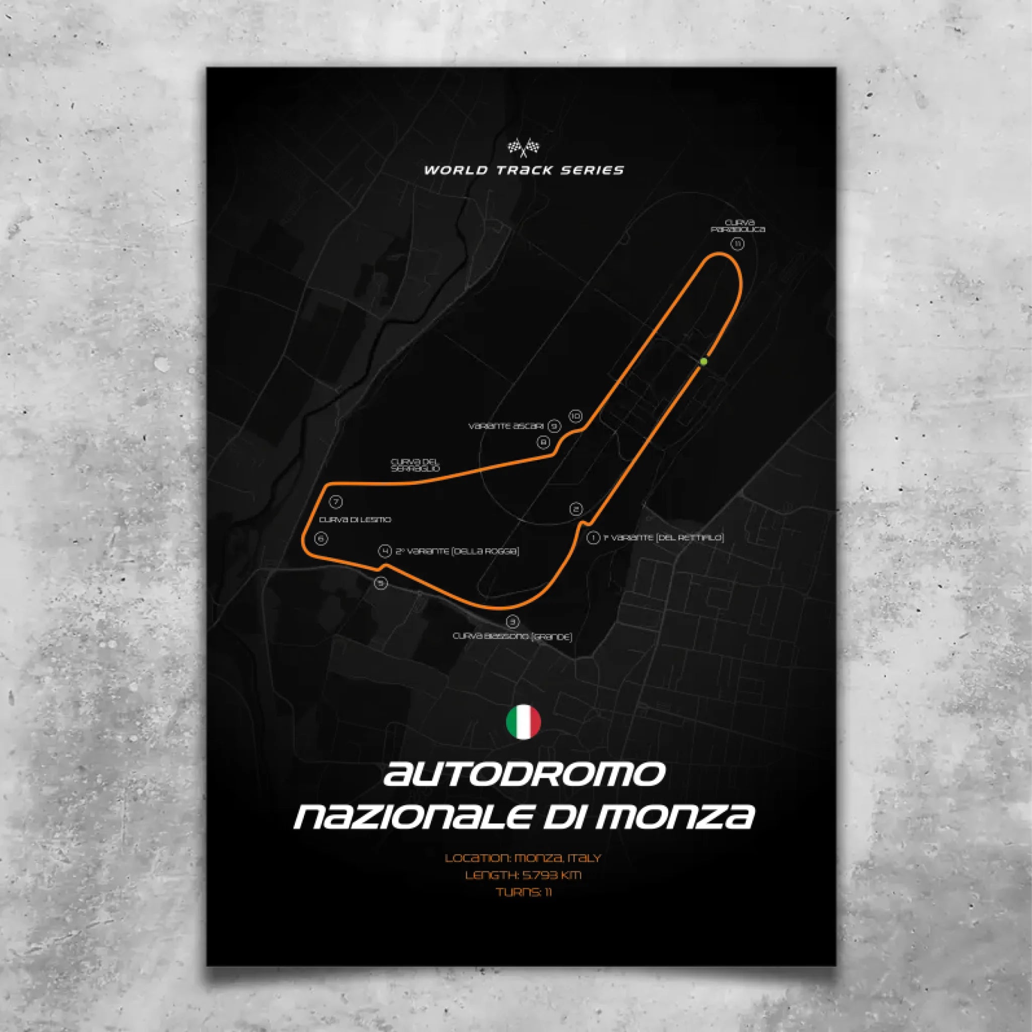 Monza - Custom wall art