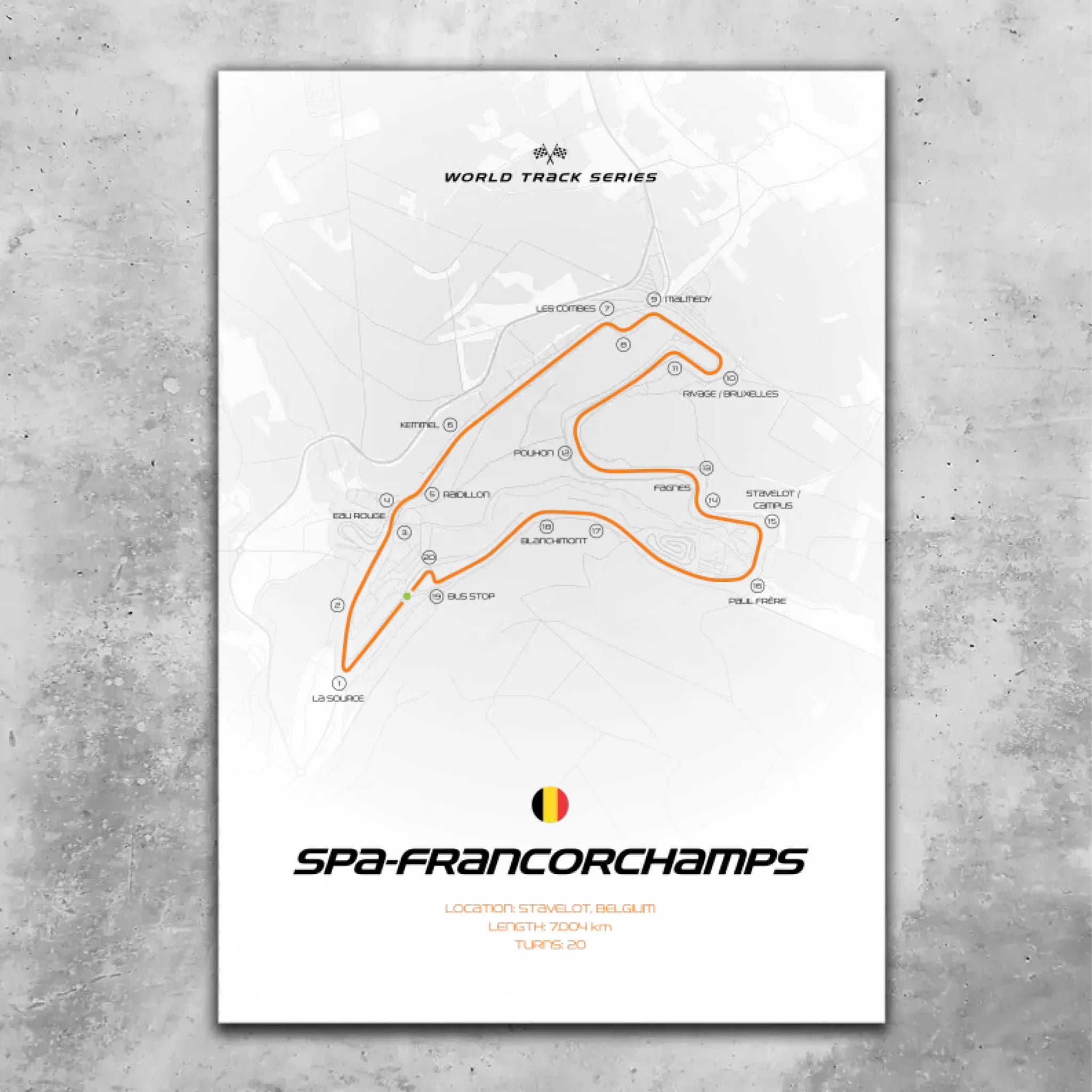 Spa-Francorchamps - Custom wall art