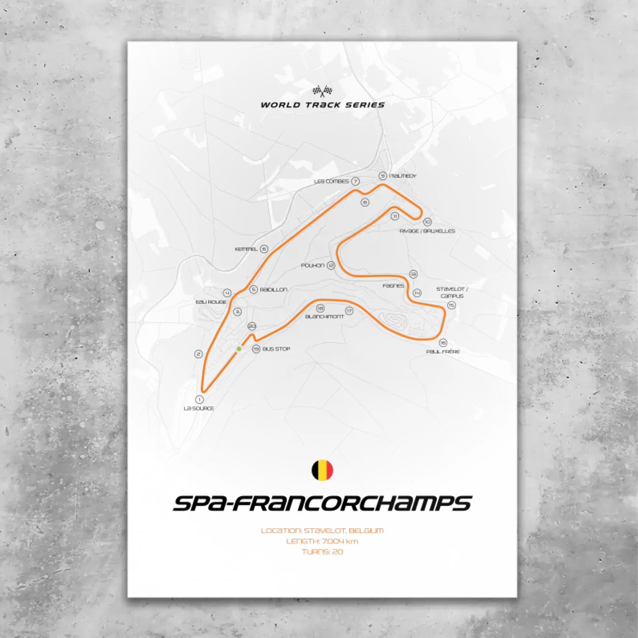 Spa-Francorchamps - Custom wall art