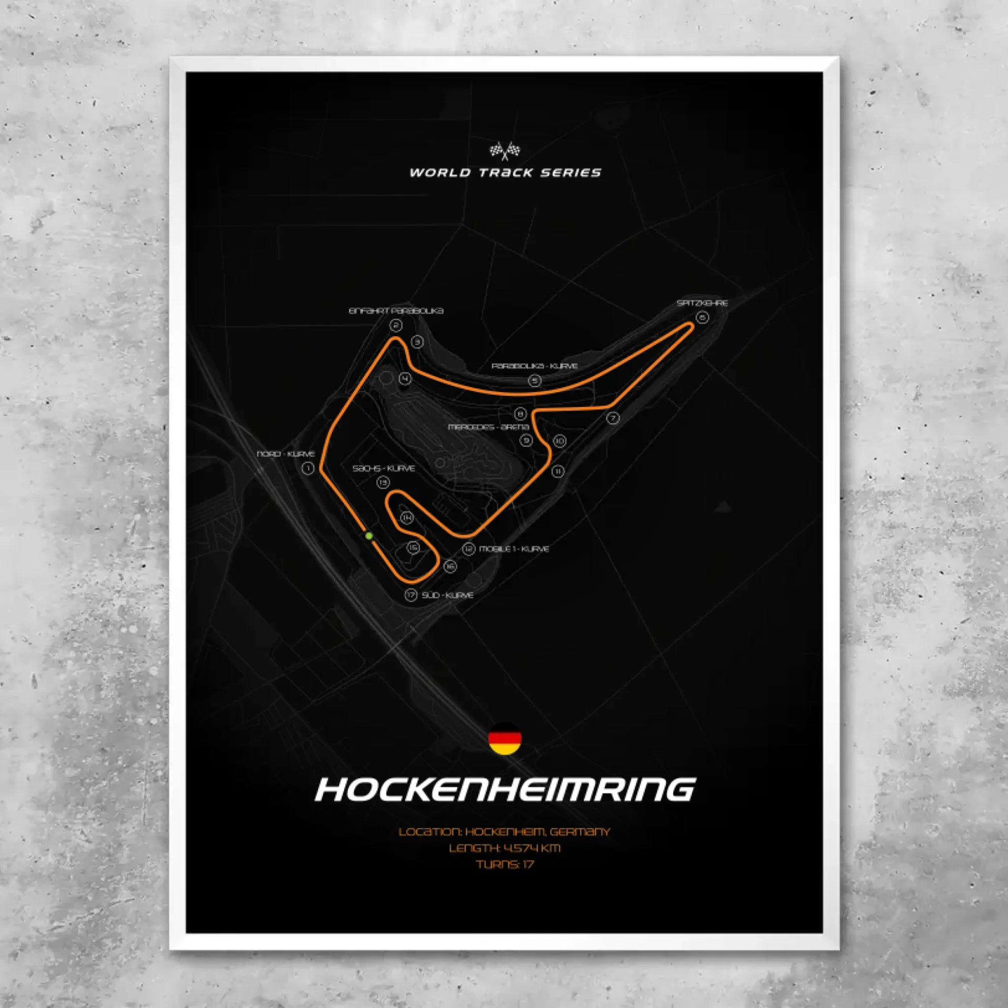 Hockenheimring - Personnalisé affiche murale