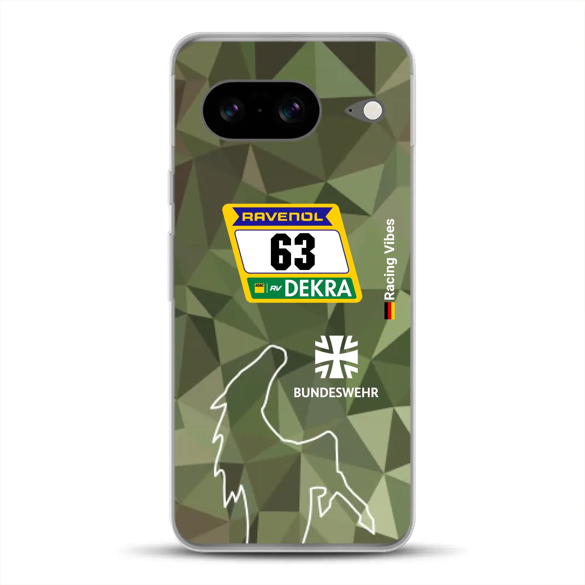 HRT Mustang GT3 24h Nürburgring 2026 Livery - Housse de téléphone portable personnalisée pour Google
