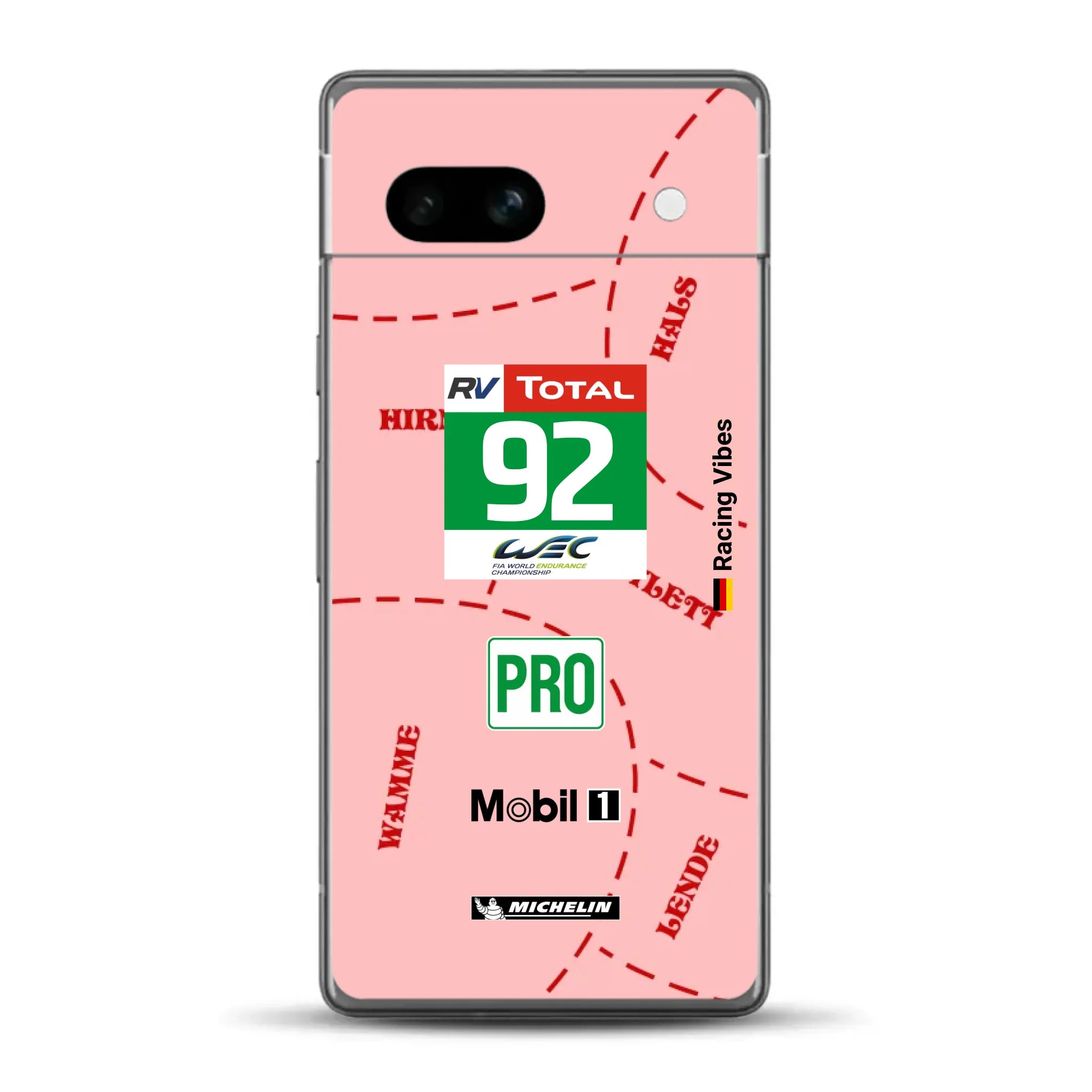 Pink Pig Porsche RSR Livery - Custom phone case for Google