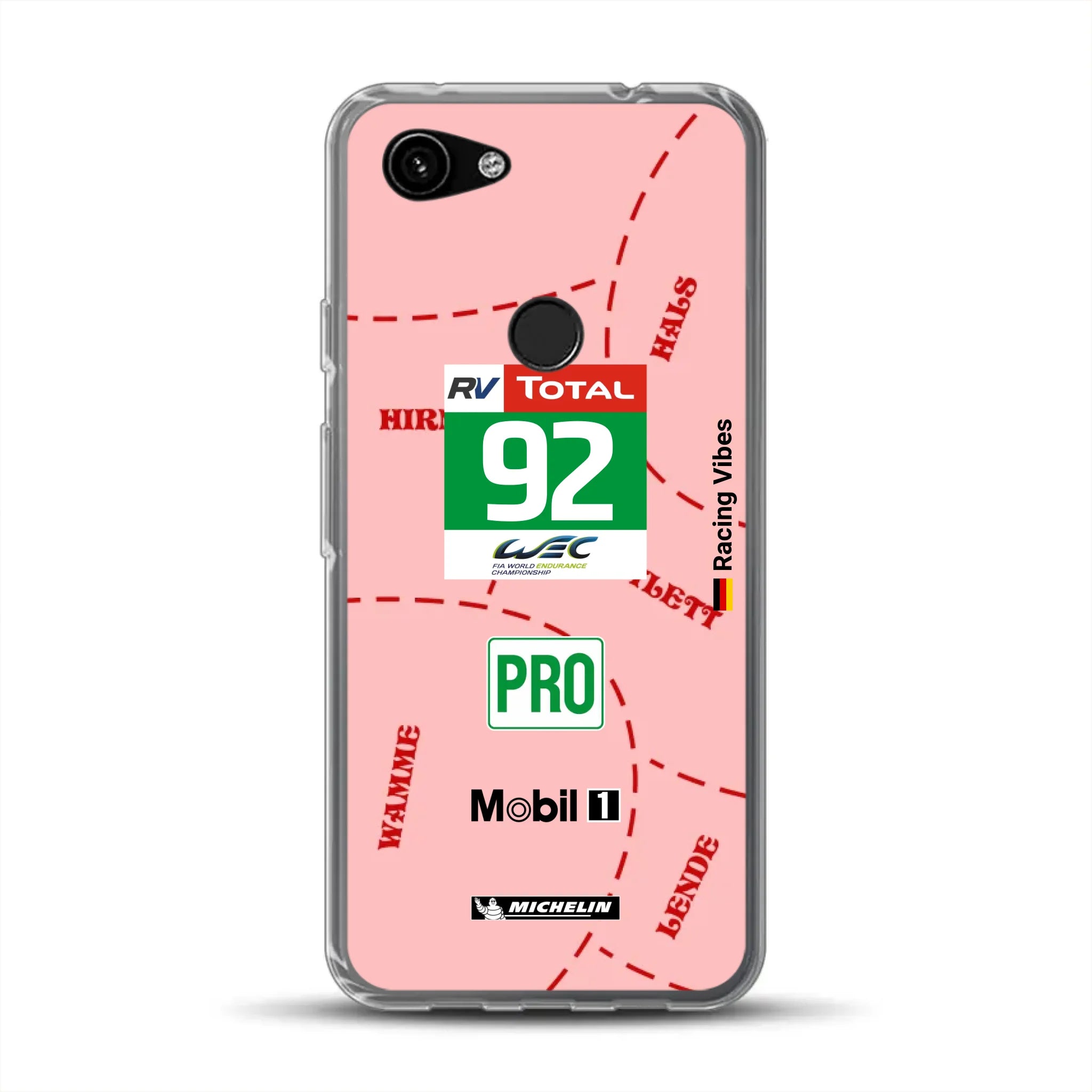 Pink Pig Porsche RSR Livery - Custom phone case for Google