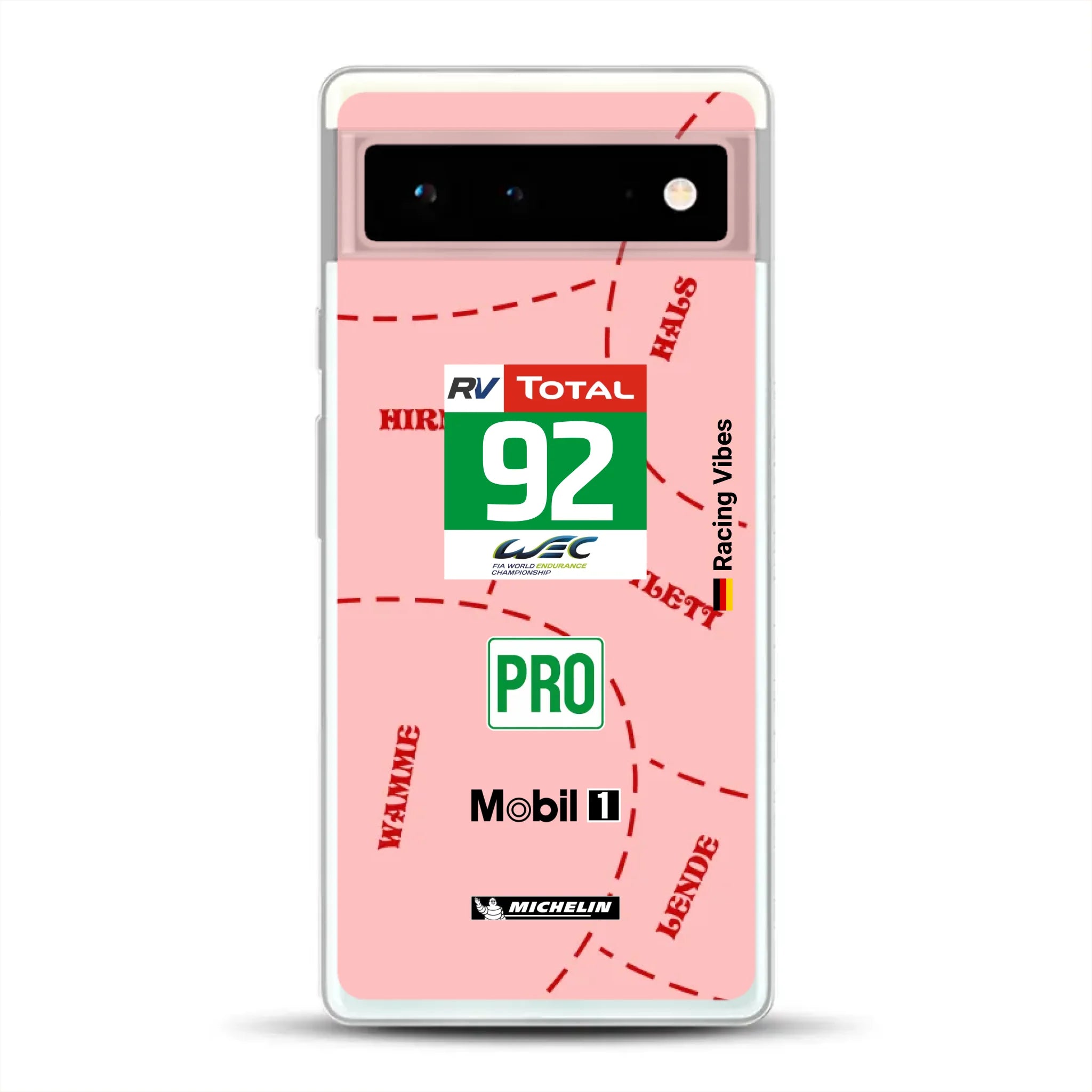 Pink Pig Porsche RSR Livery - Custom phone case for Google