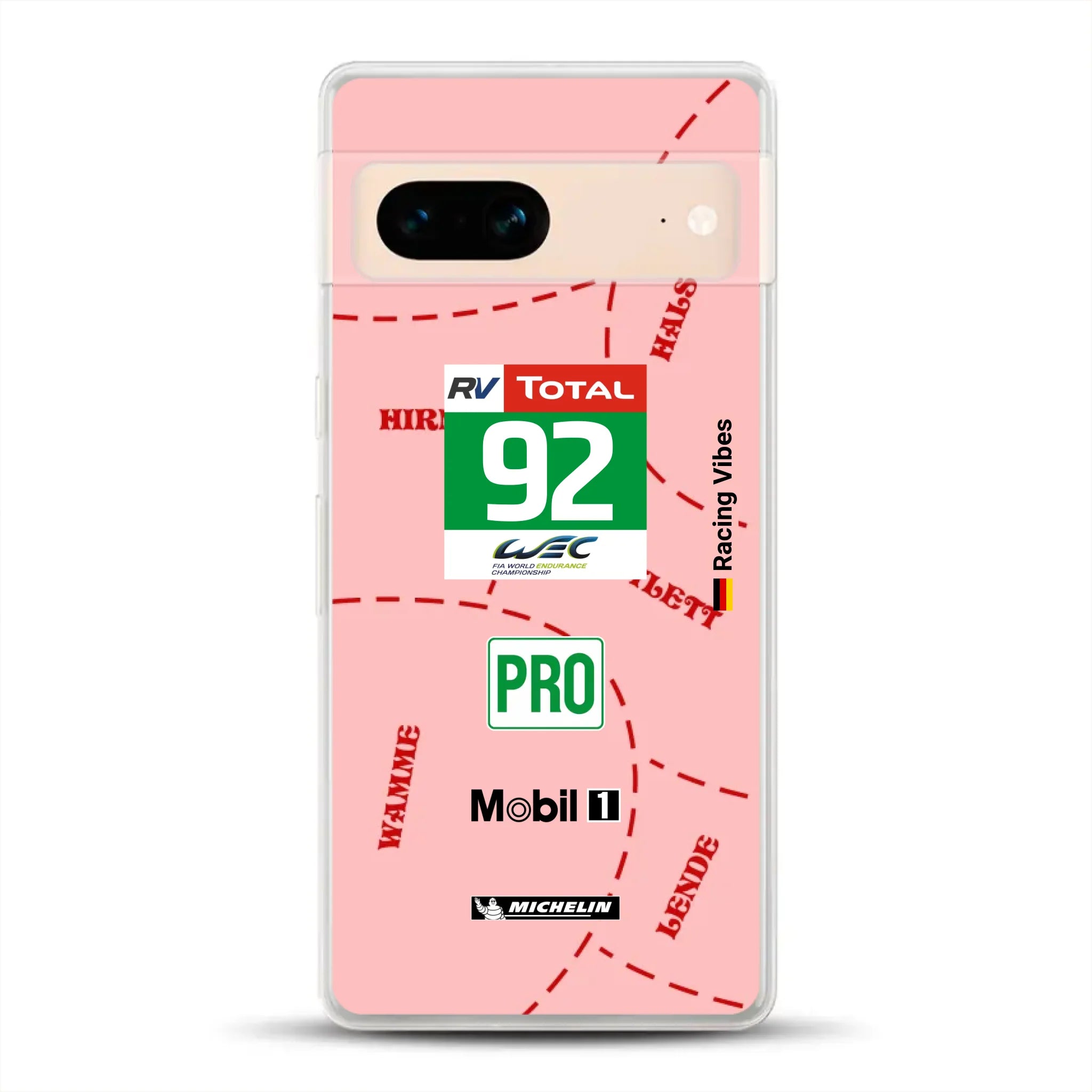 Pink Pig Porsche RSR Livery - Custom phone case for Google