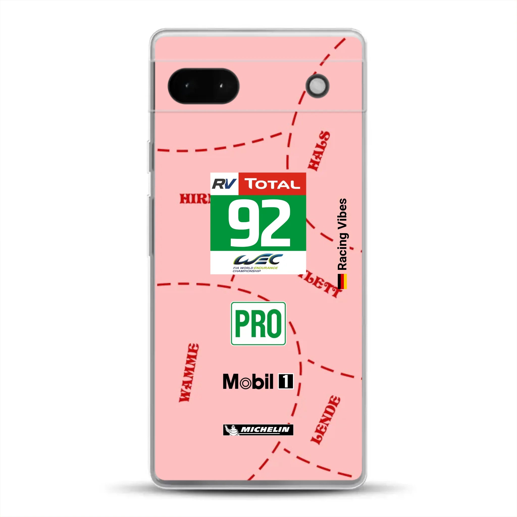 Pink Pig Porsche RSR Livery - Custom phone case for Google