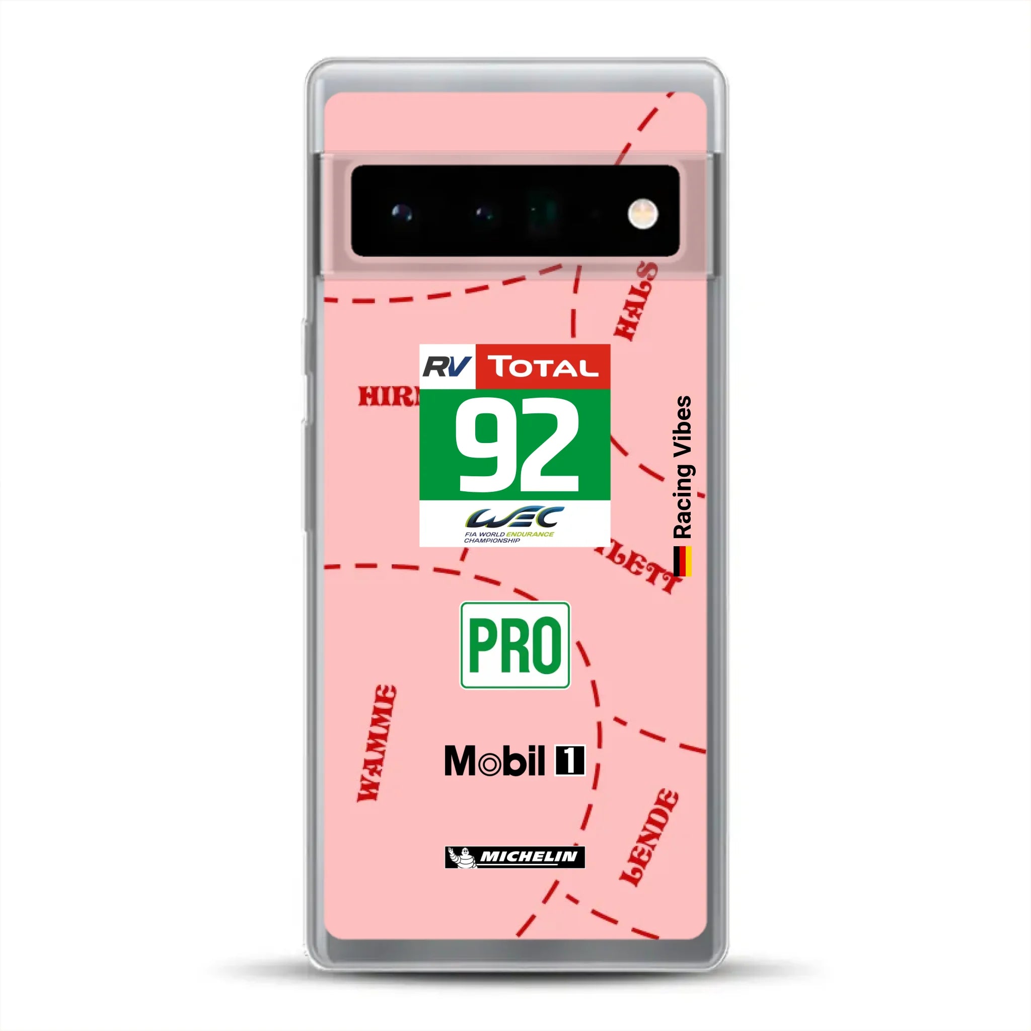 Pink Pig Porsche RSR Livery - Custom phone case for Google