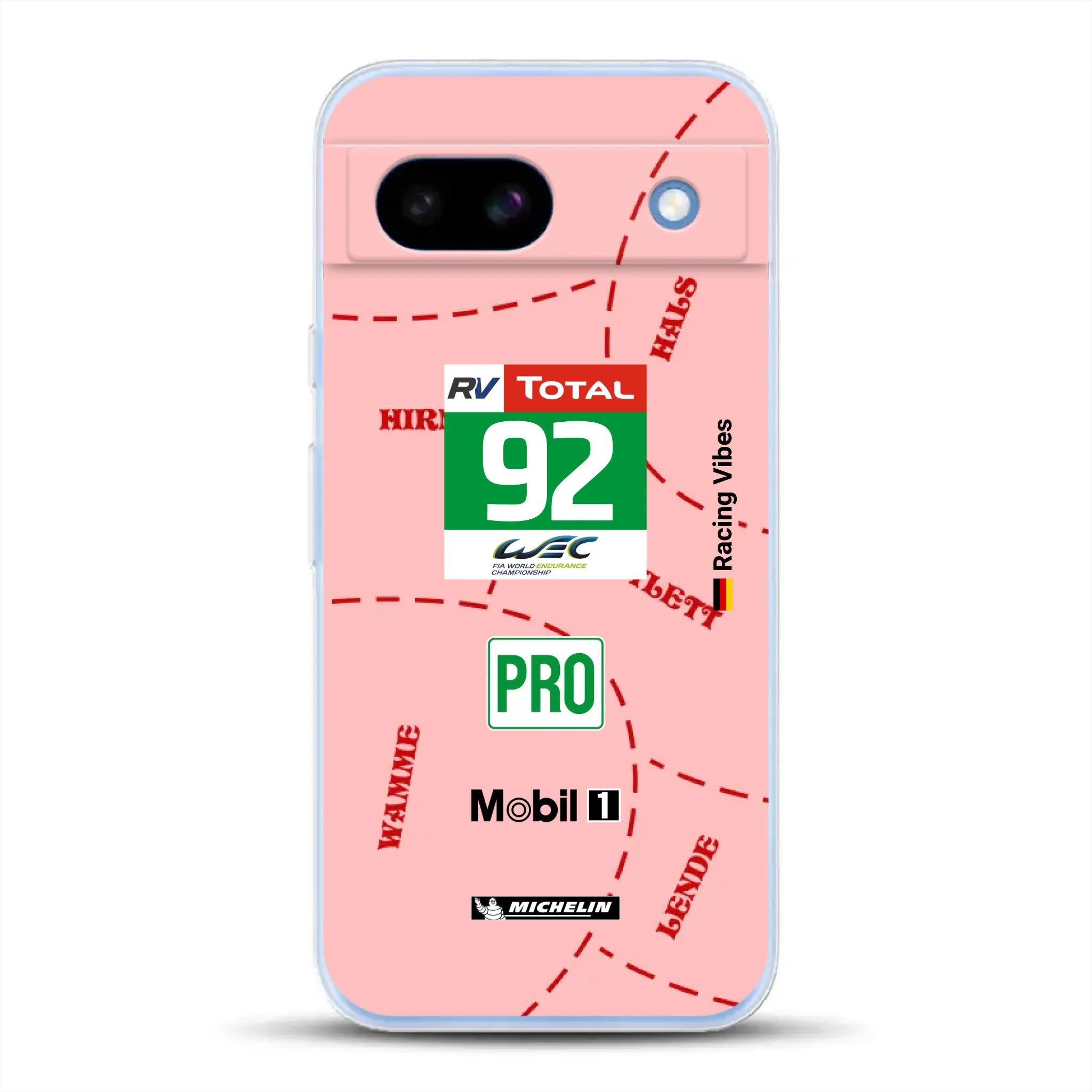 Pink Pig Porsche RSR Livery - Custom phone case for Google