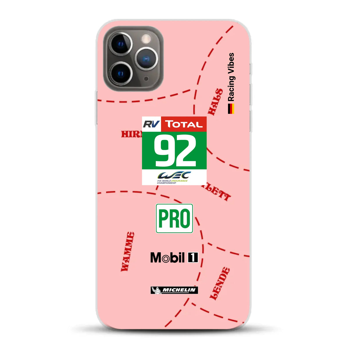 Pink Pig Porsche RSR Livery - Individuelle Handyhülle für iPhone