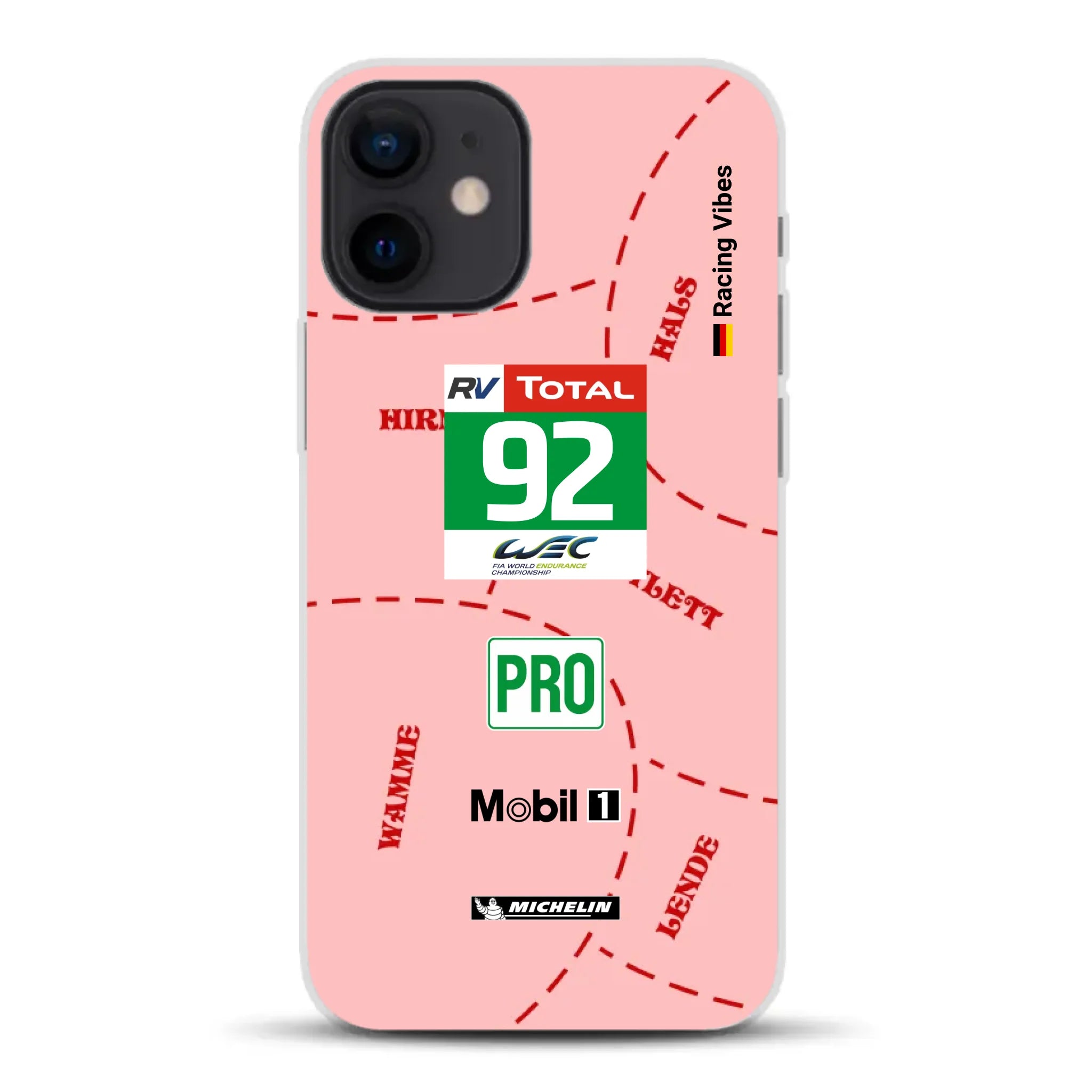 Pink Pig Porsche RSR Livery - Individuelle Handyhülle für iPhone