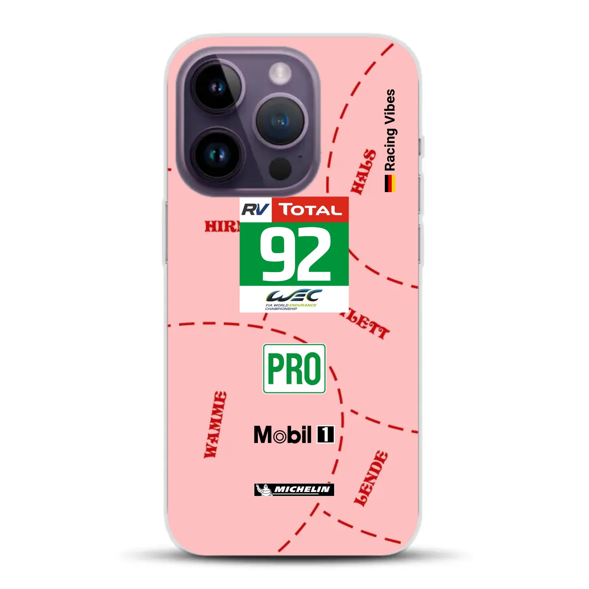 Pink Pig Porsche RSR Livery - Individuelle Handyhülle für iPhone