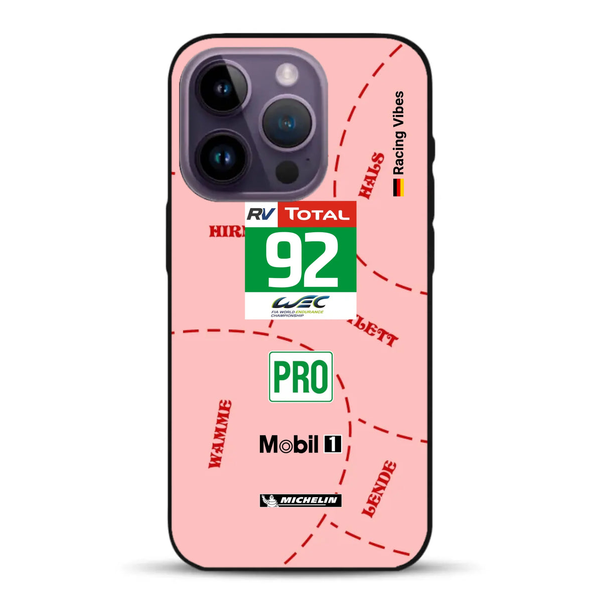 Pink Pig Porsche RSR Livery - Individuelle Handyhülle für iPhone