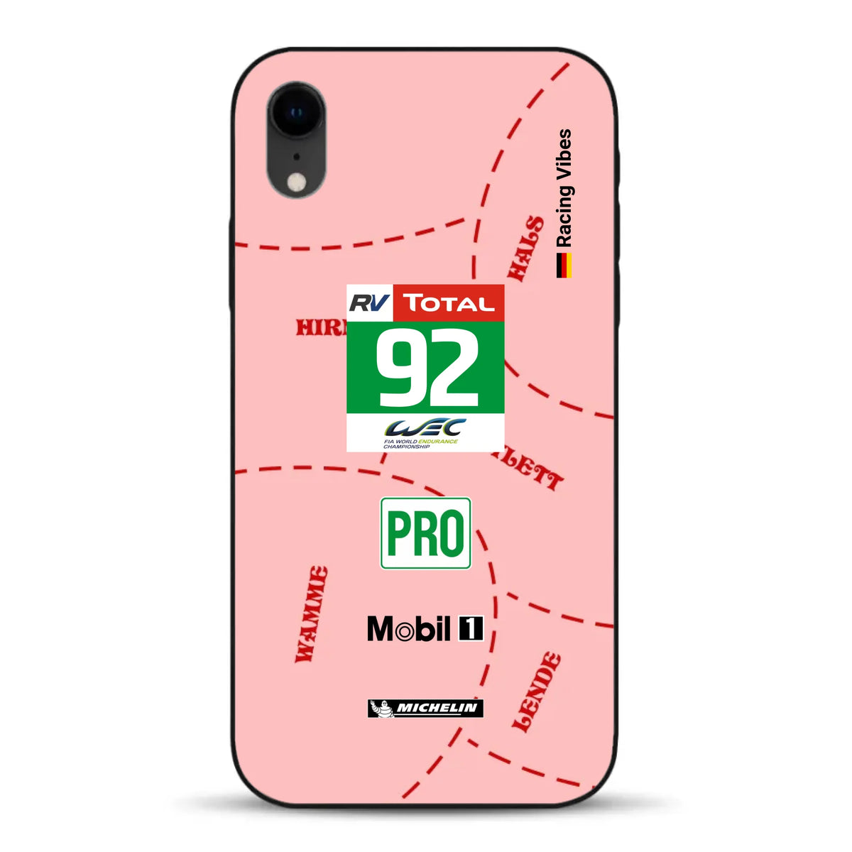 Pink Pig Porsche RSR Livery - Individuelle Handyhülle für iPhone