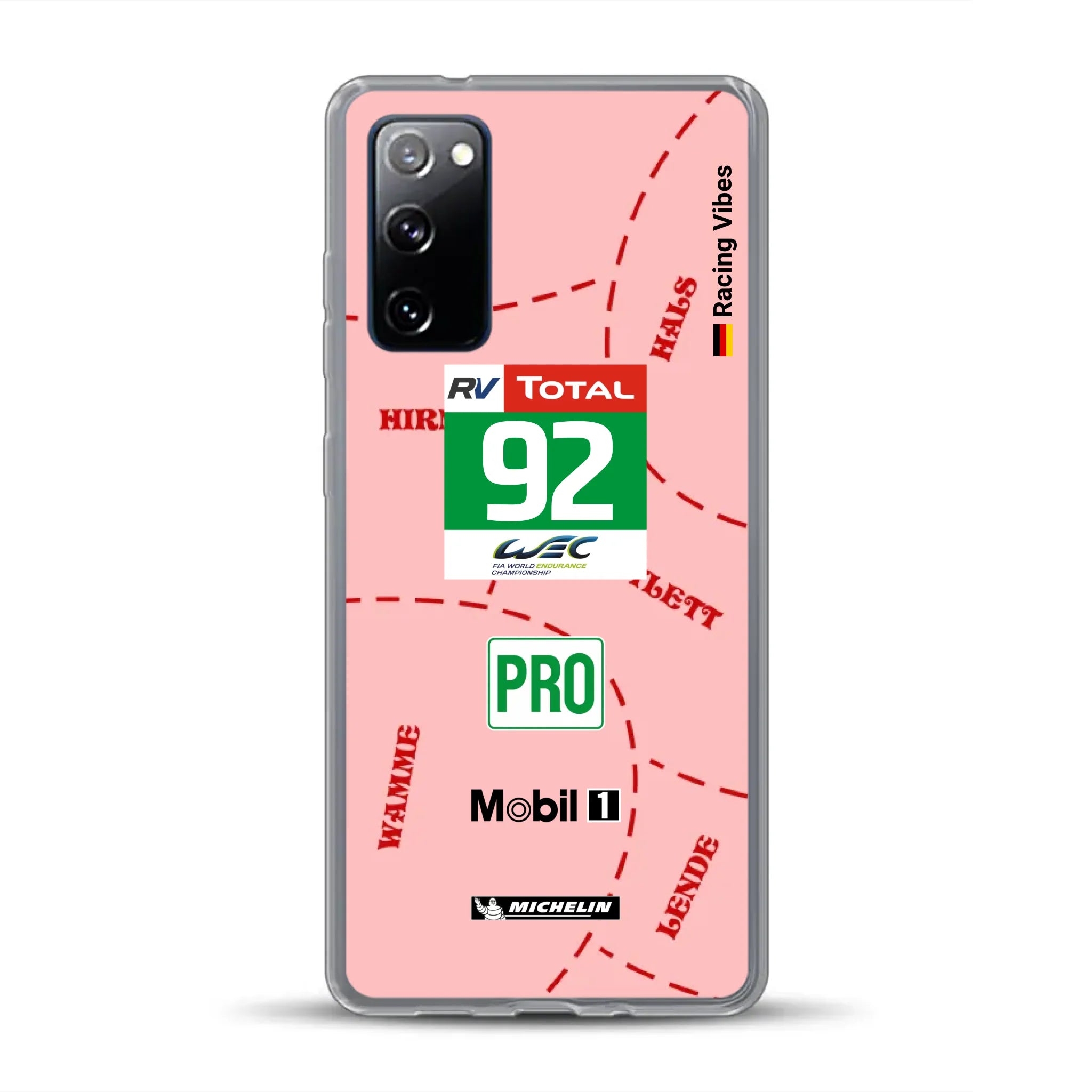 Pink Pig Porsche RSR Livery - Custom phone case for Samsung