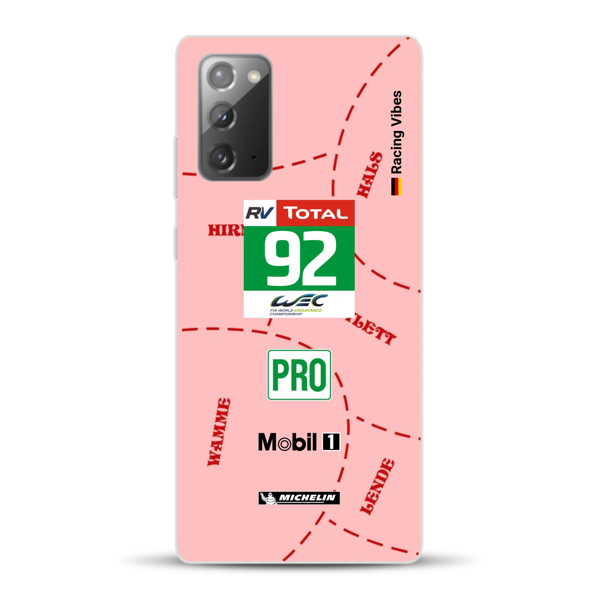 Pink Pig Porsche RSR Livery - Custodia per cellulare personalizzata per Samsung