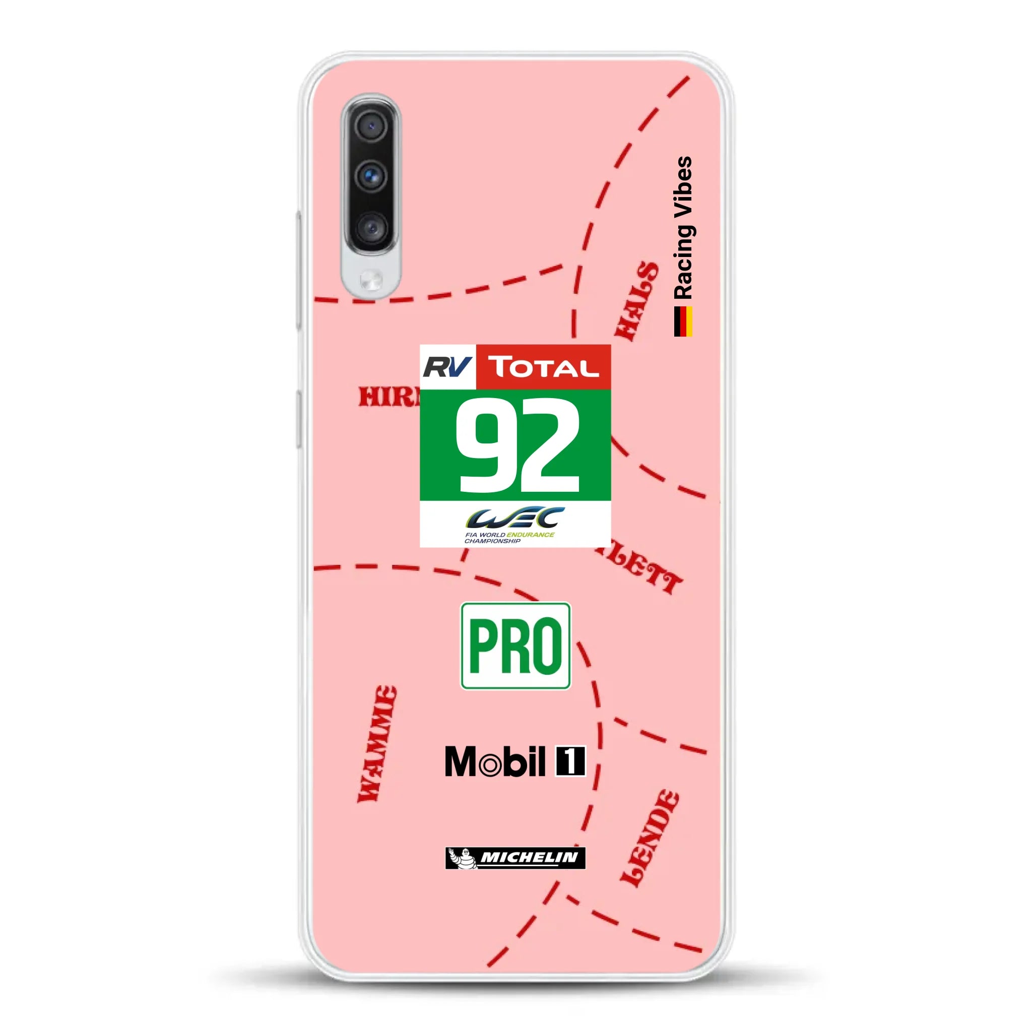 Pink Pig Porsche RSR Livery - Custom phone case for Samsung