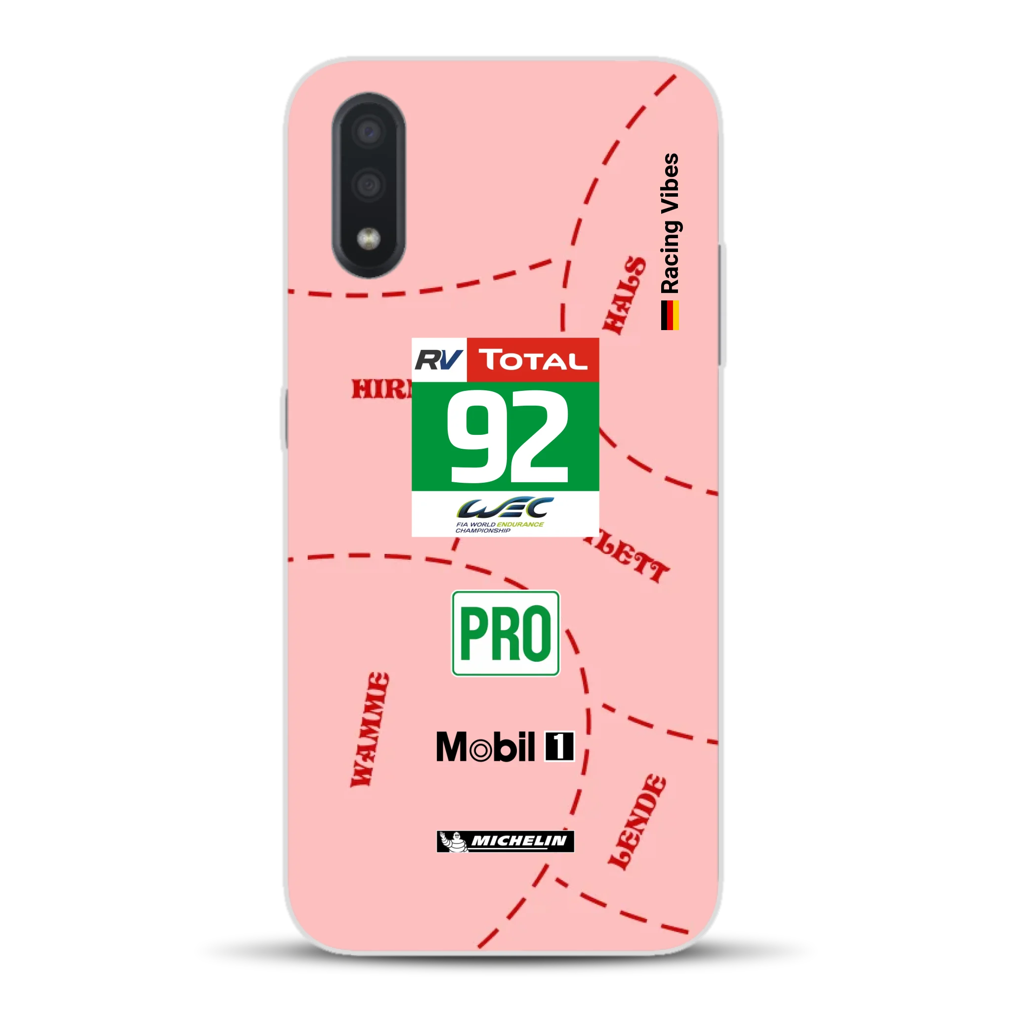 Pink Pig Porsche RSR Livery - Individuelle Handyhülle für Samsung