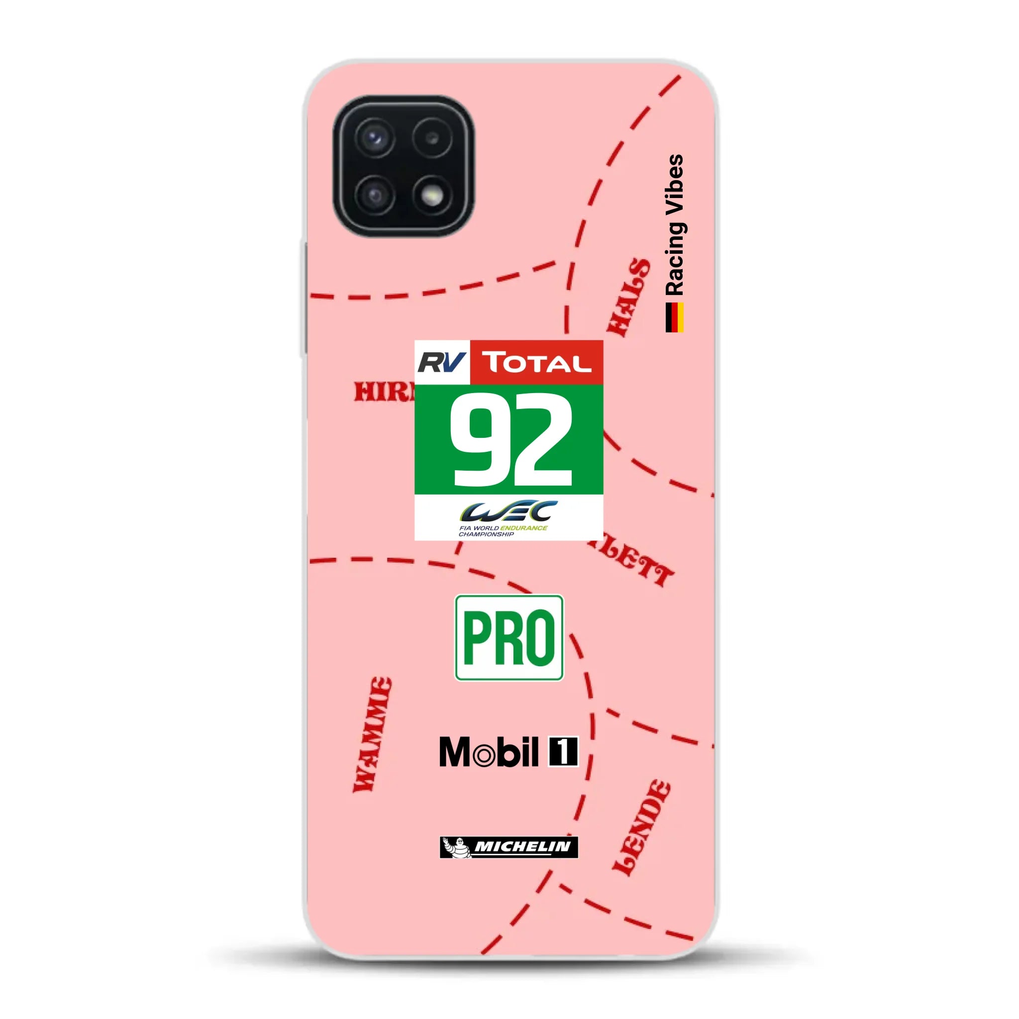 Pink Pig Porsche RSR Livery - Custodia per cellulare personalizzata per Samsung