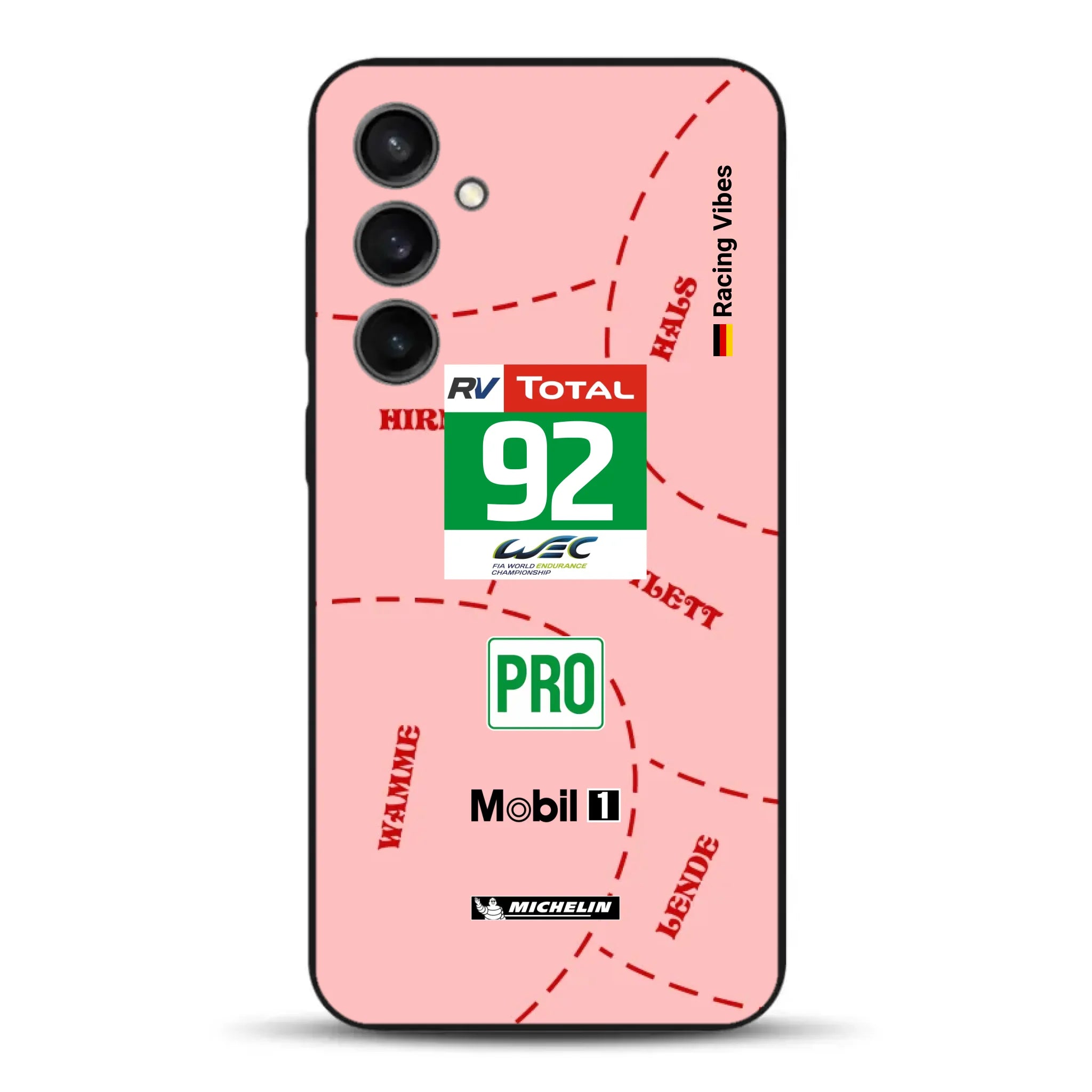 Pink Pig Porsche RSR Livery - Custom phone case for Samsung