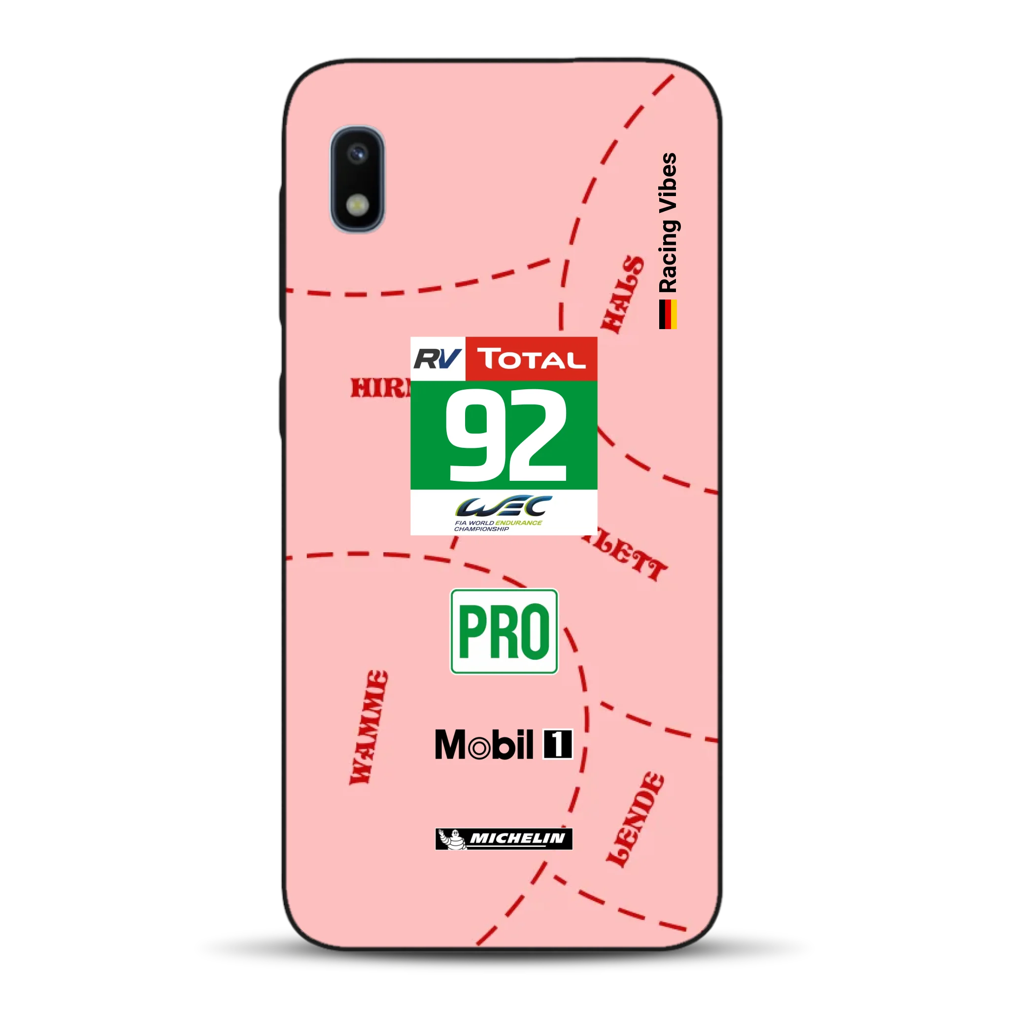 Pink Pig Porsche RSR Livery - Custom phone case for Samsung