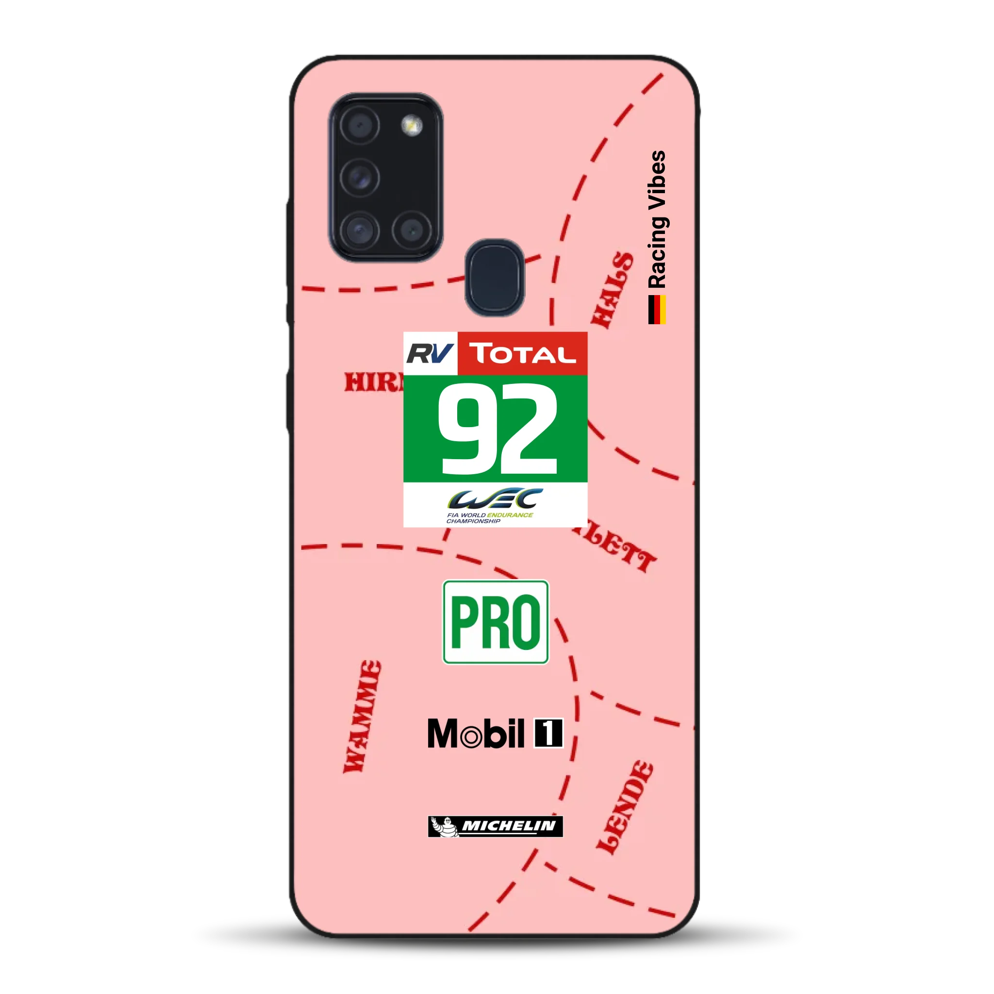 Pink Pig Porsche RSR Livery - Custom phone case for Samsung